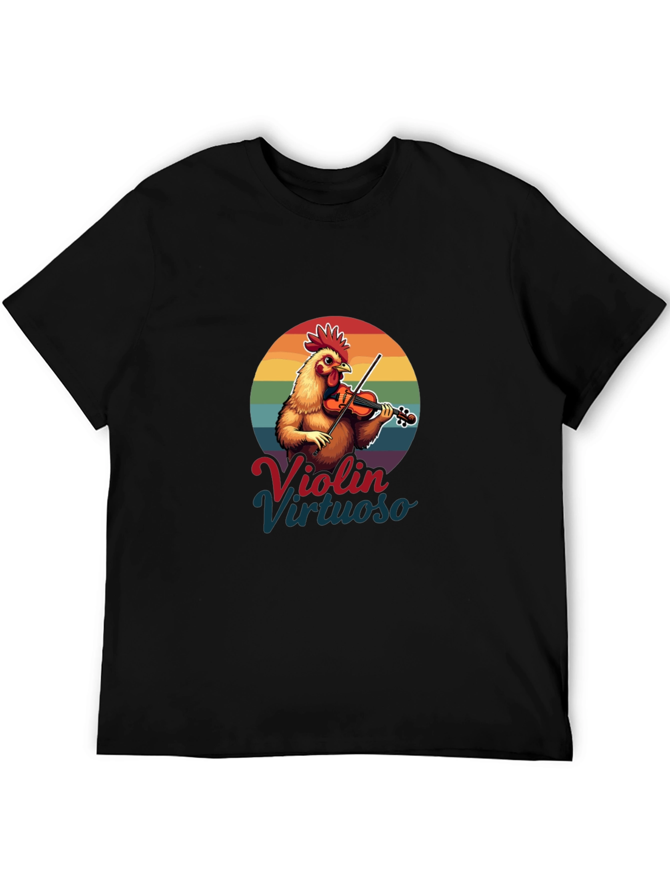 Violin Virtuoso Chicken T-Shirt - Funny Music Tee