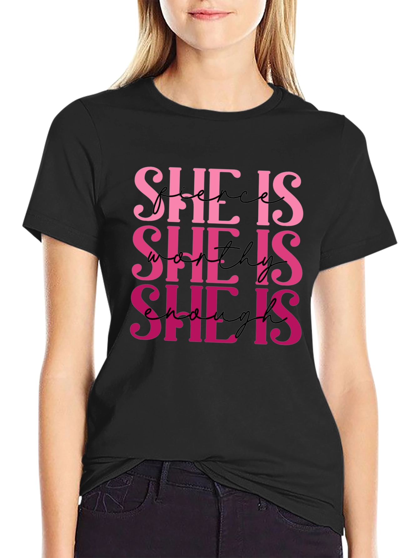 She Is Fierce Worthy Enough T-Shirt