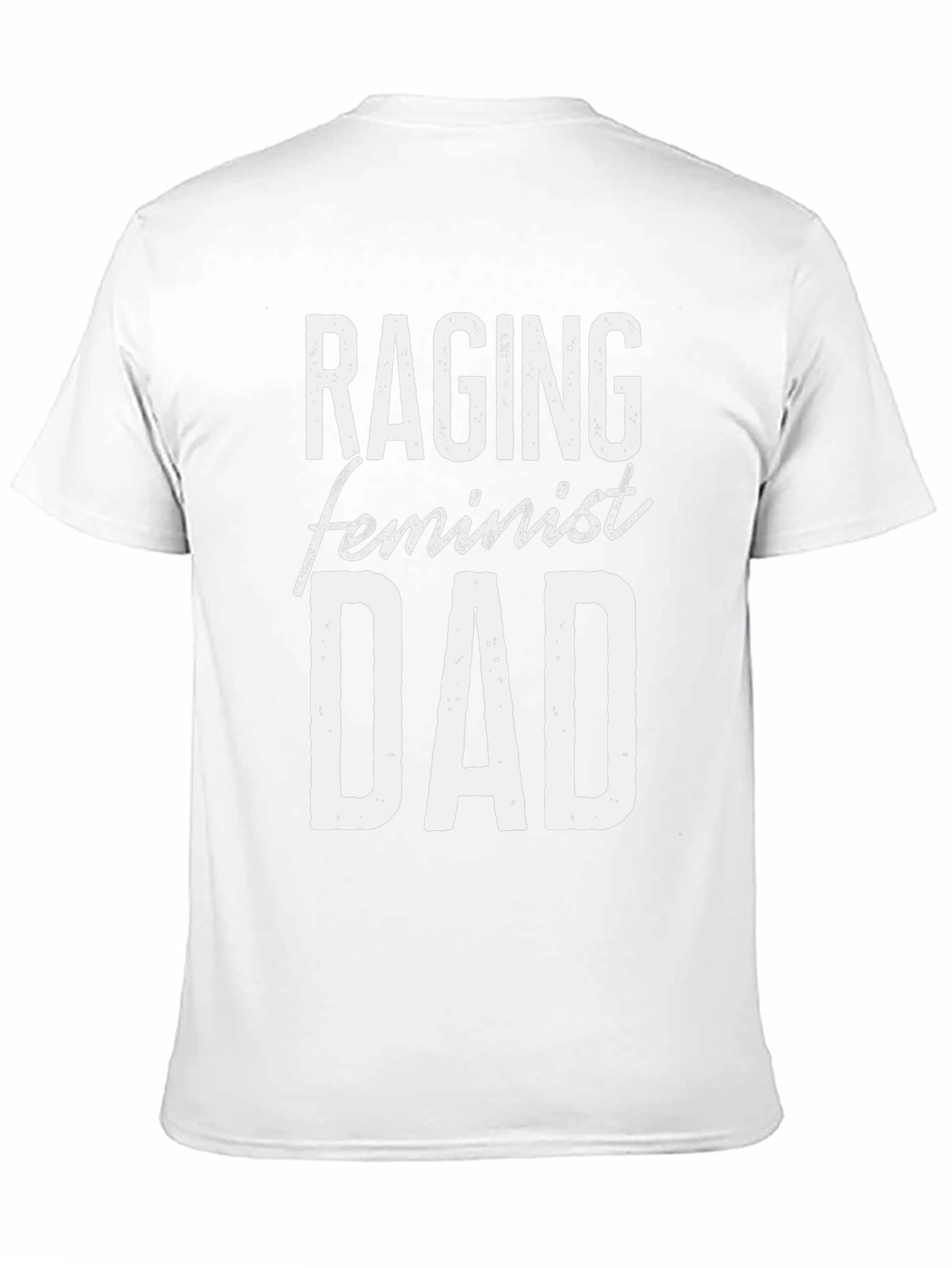 Raging Feminist Dad Graphic Tee - Black Cotton T-Shirt