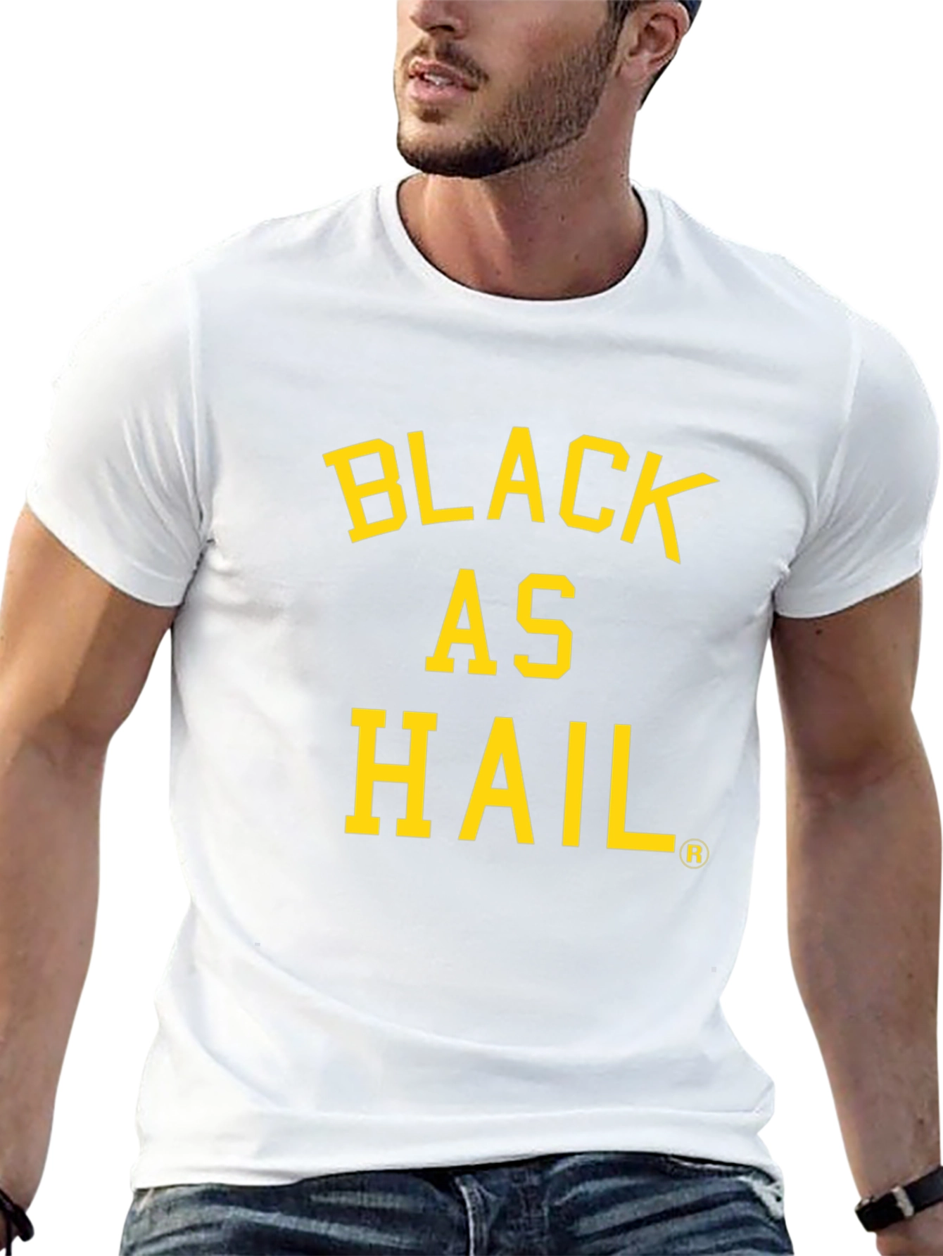 Black as Hail Graphic T-Shirt - Bold Statement Tee