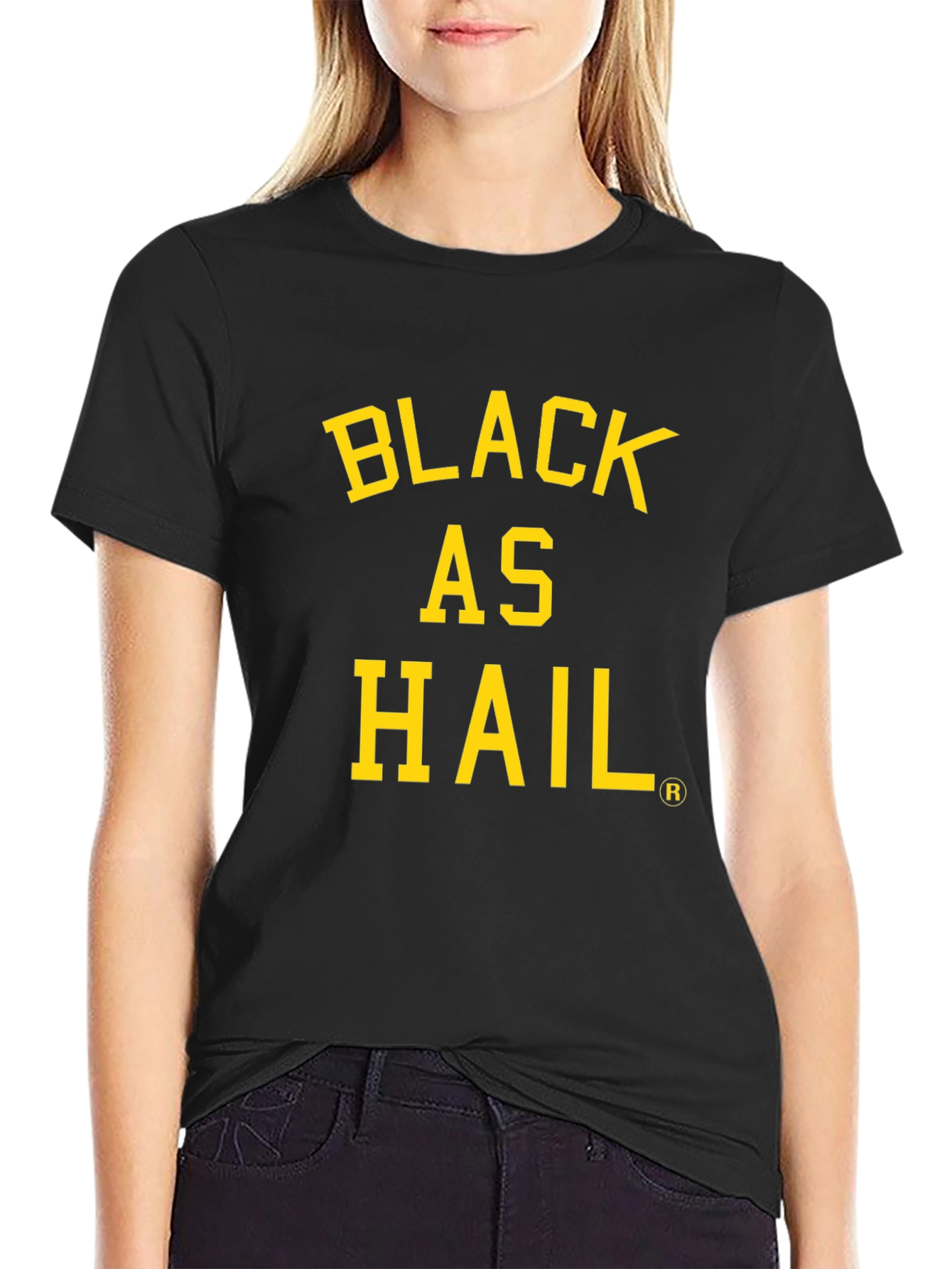 Black as Hail Graphic T-Shirt - Bold Statement Tee