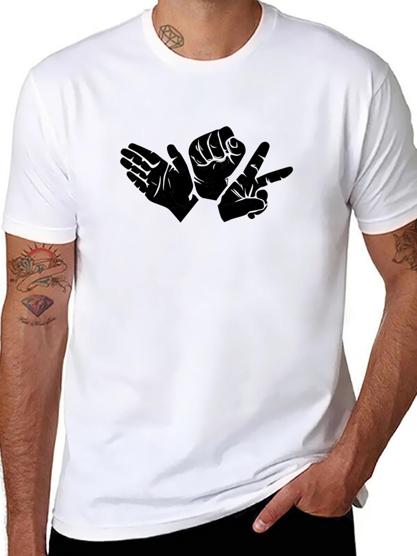 Rock Paper Scissors Graphic Tee