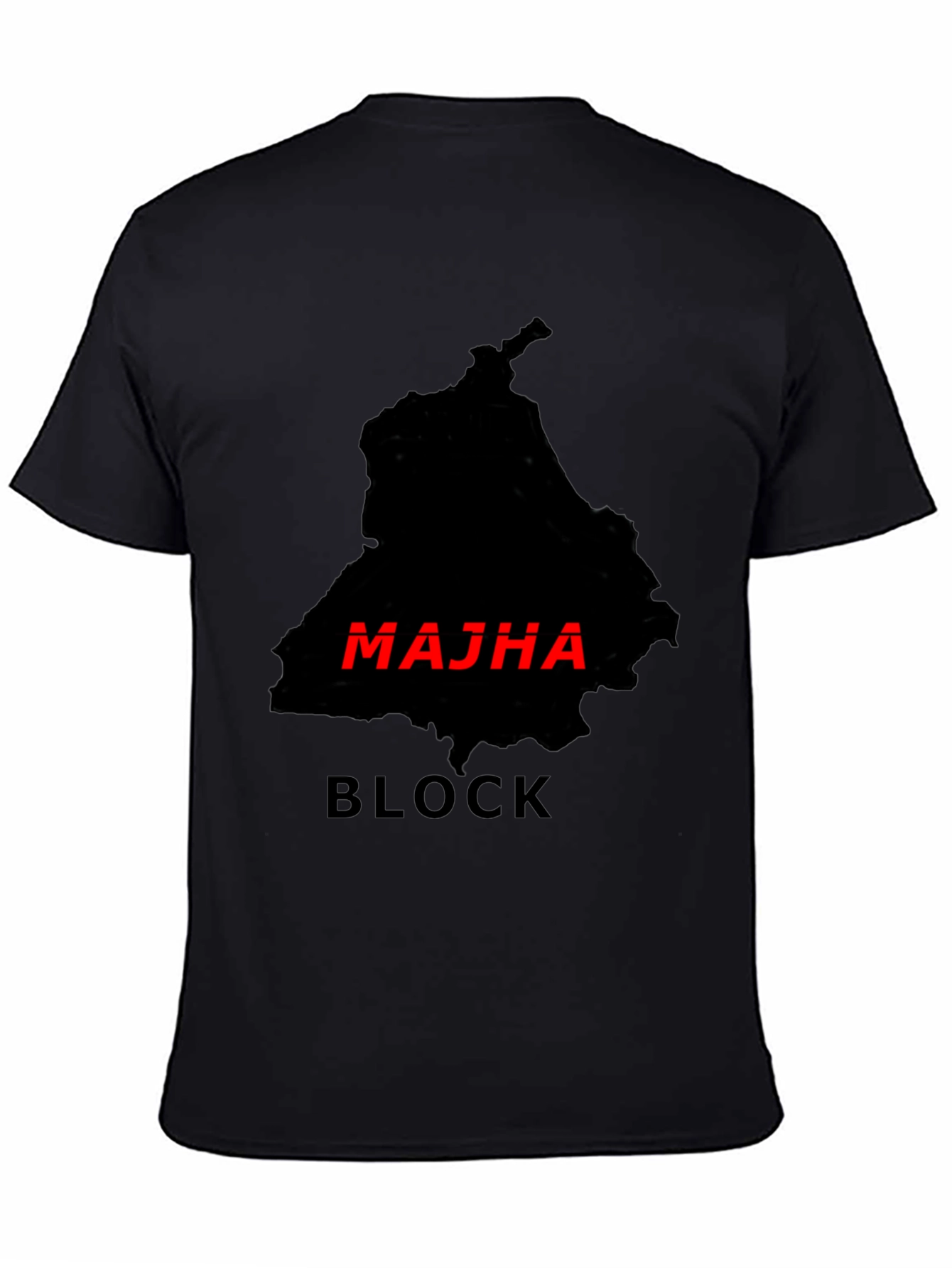 Majha Block Black T-Shirt