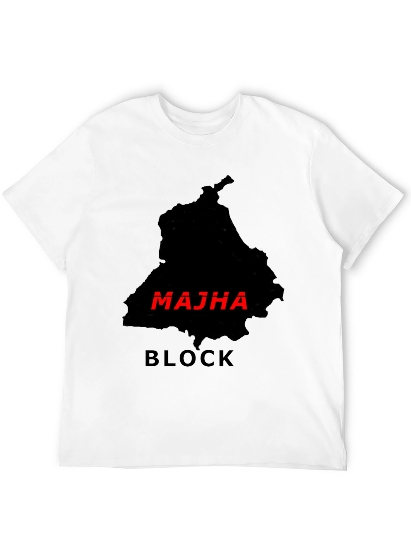 Majha Block Black T-Shirt