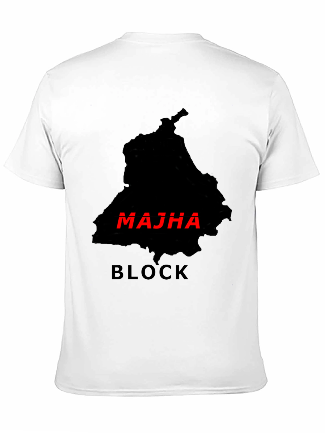 Majha Block Black T-Shirt
