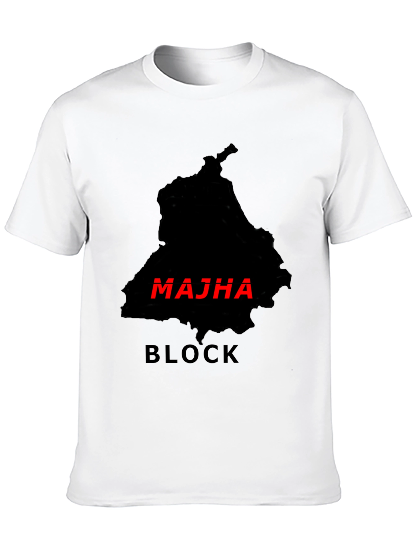 Majha Block Black T-Shirt