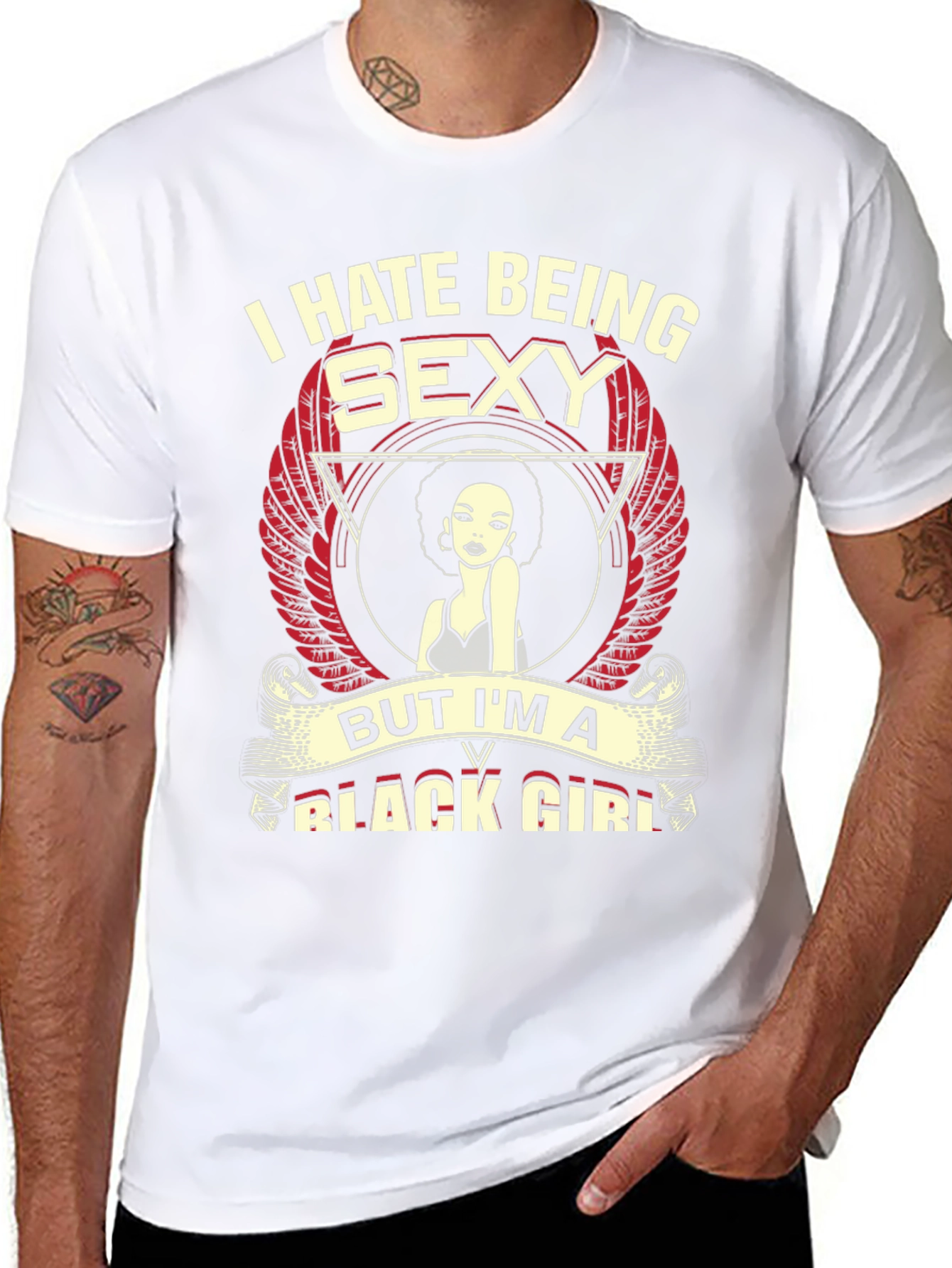 I Hate Being Sexy Black Girl T-Shirt
