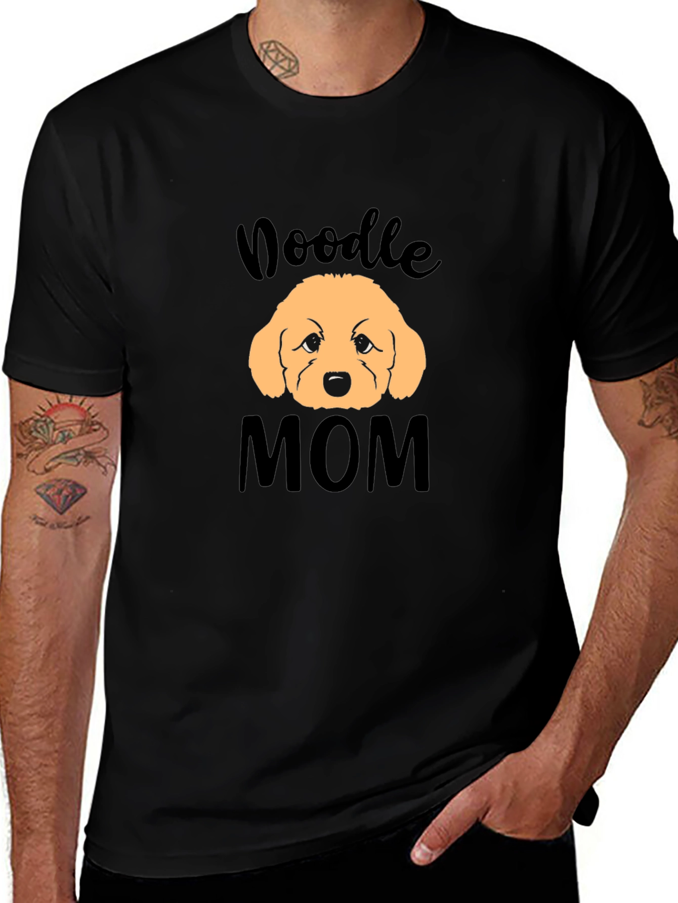 Noodle Mom Black T-Shirt