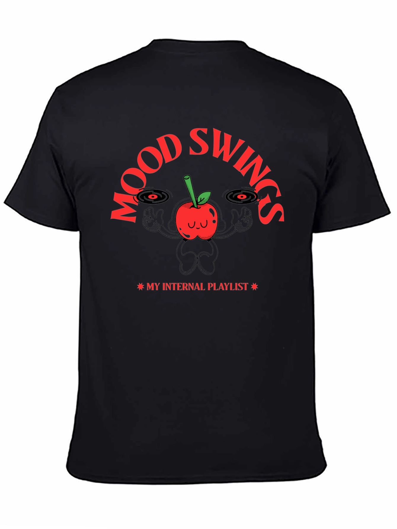 Mood Swings Internal Playlist Black T-Shirt