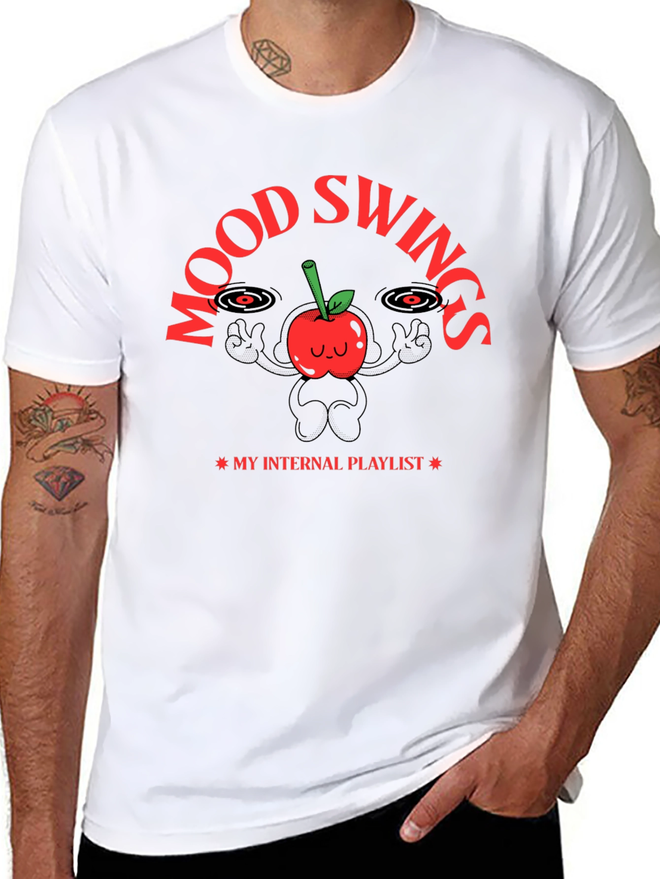 Mood Swings Internal Playlist Black T-Shirt