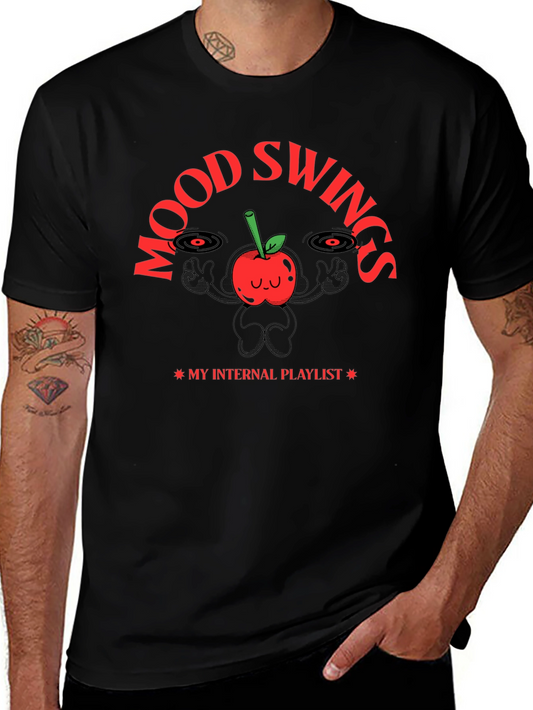 Mood Swings Internal Playlist Black T-Shirt
