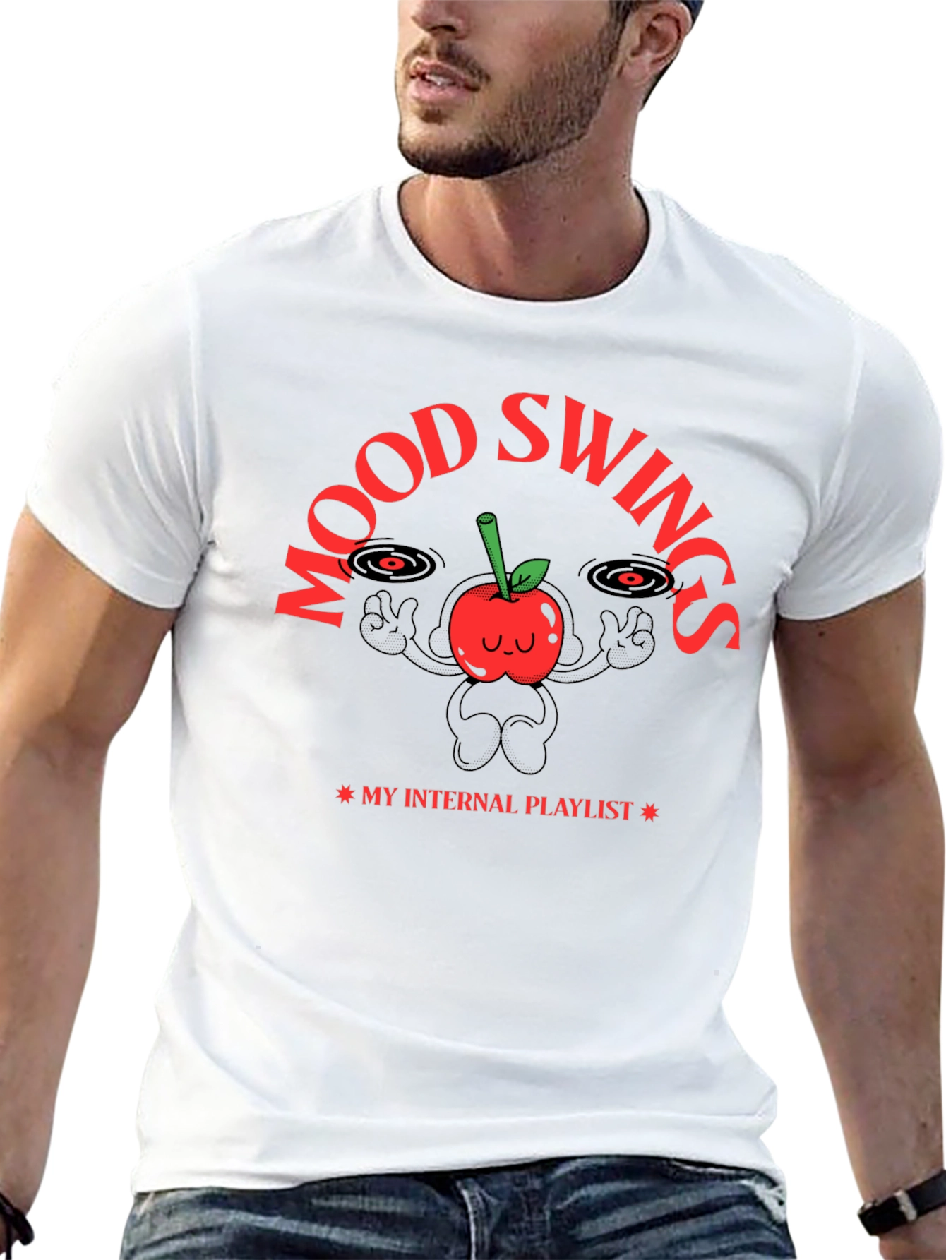 Mood Swings Internal Playlist Black T-Shirt