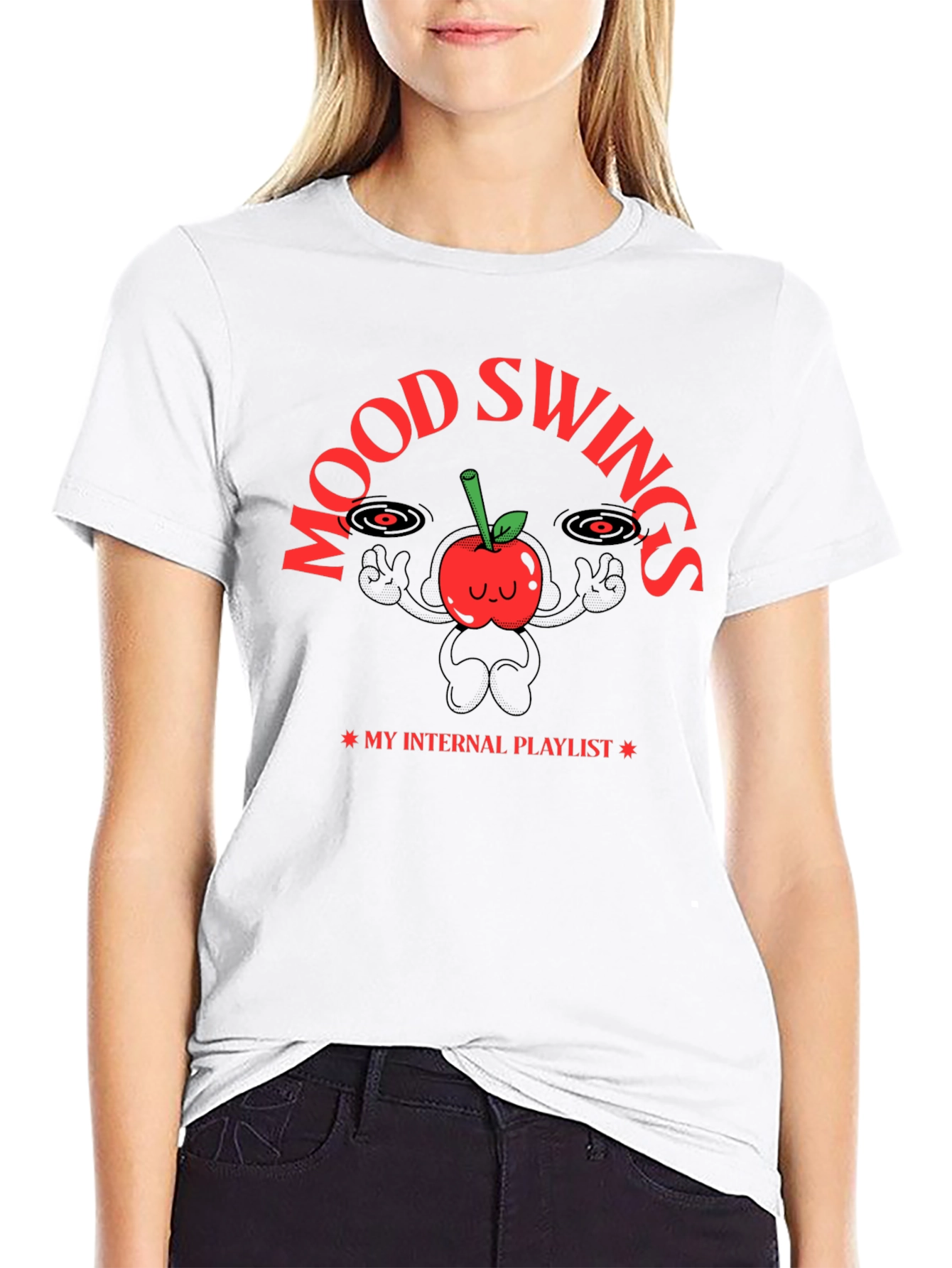 Mood Swings Internal Playlist Black T-Shirt
