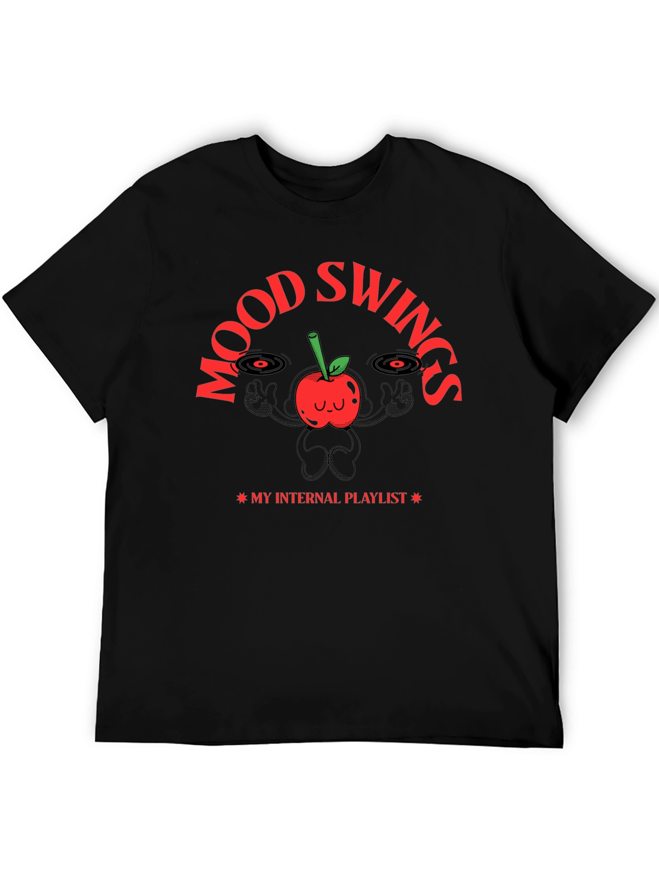Mood Swings Internal Playlist Black T-Shirt