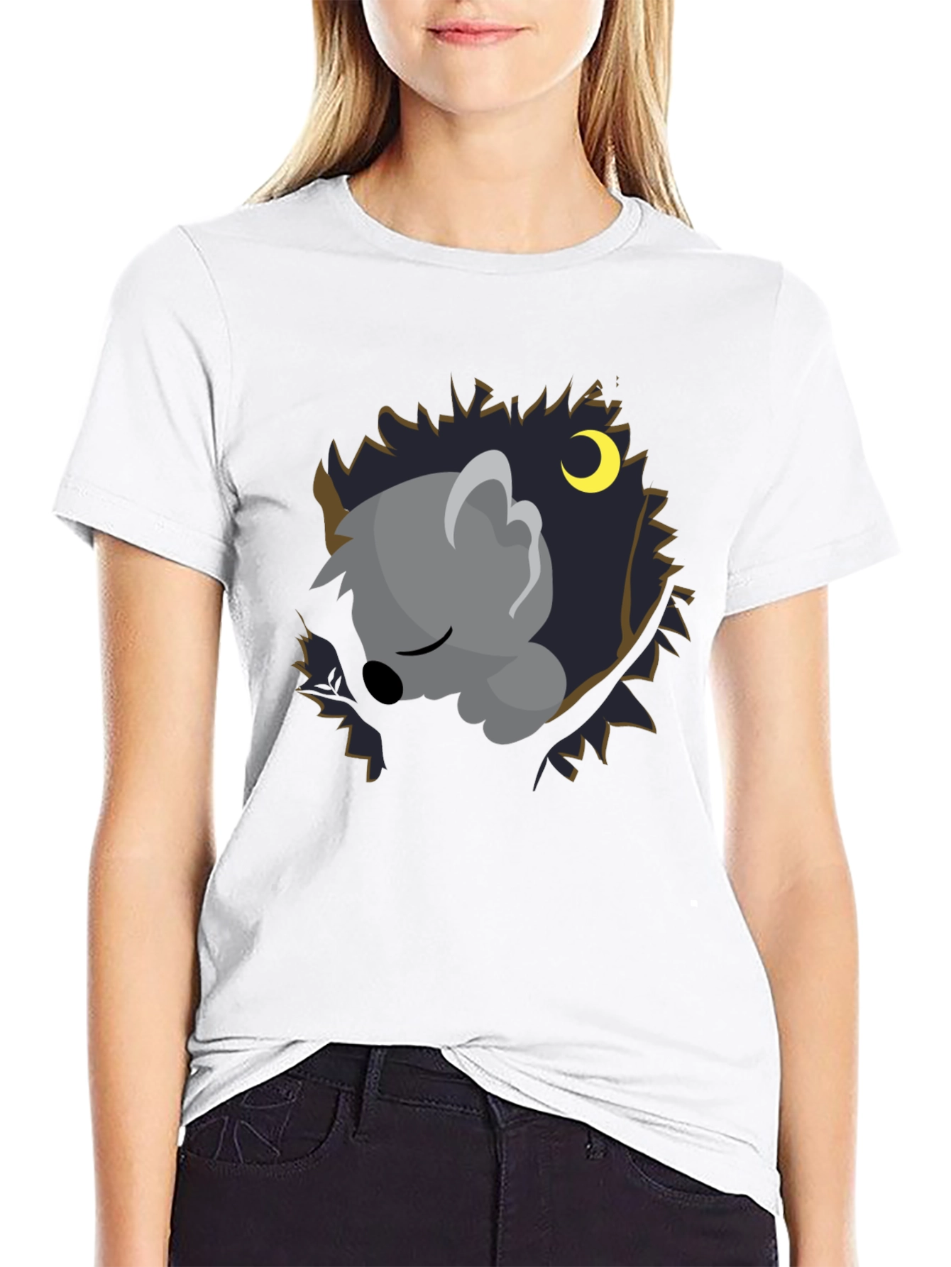 Cute Koala Sleeping in Tree T-Shirt