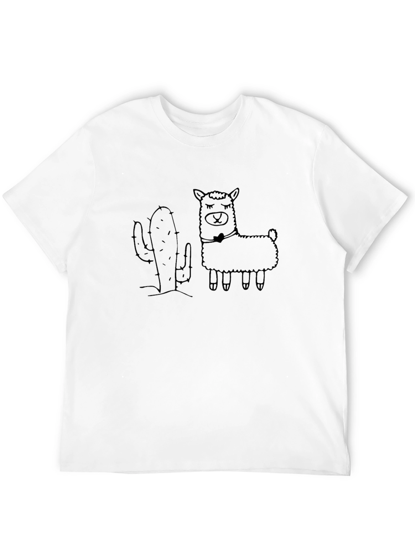 Cactus & Llama Graphic Tee - Black