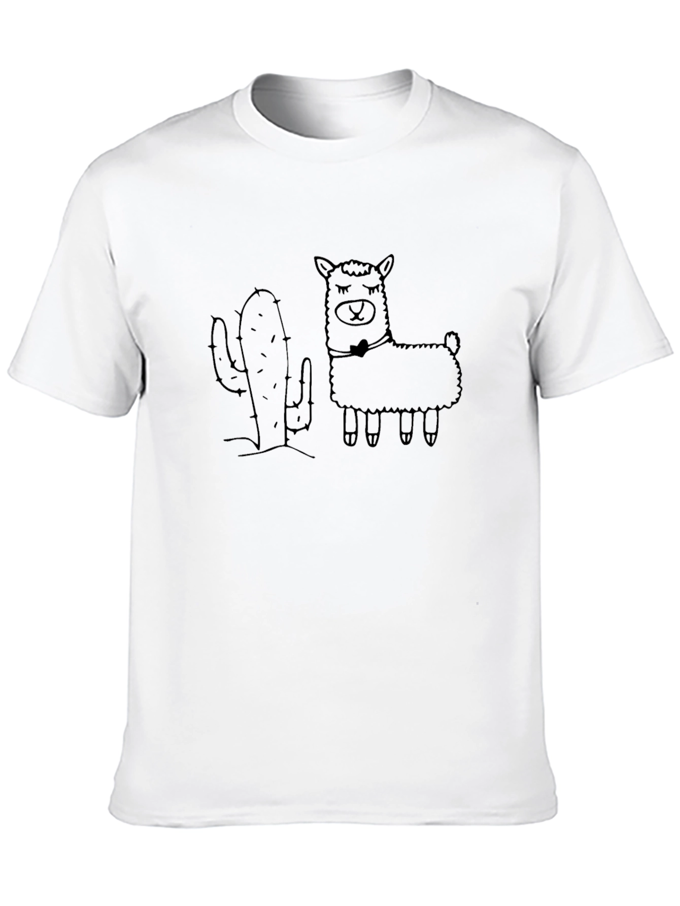 Cactus & Llama Graphic Tee - Black