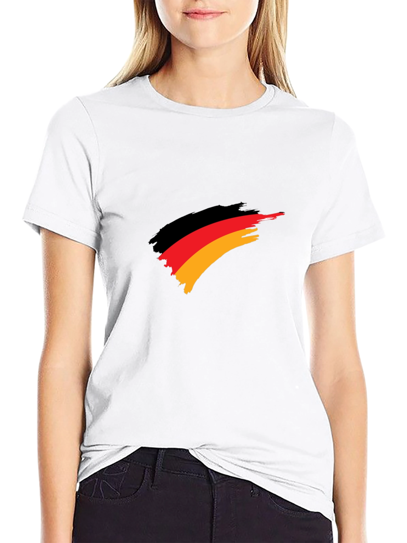 Germany Flag Brush Stroke T-Shirt