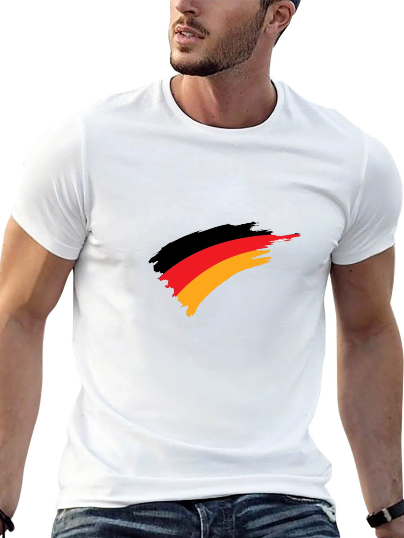 Germany Flag Brush Stroke T-Shirt