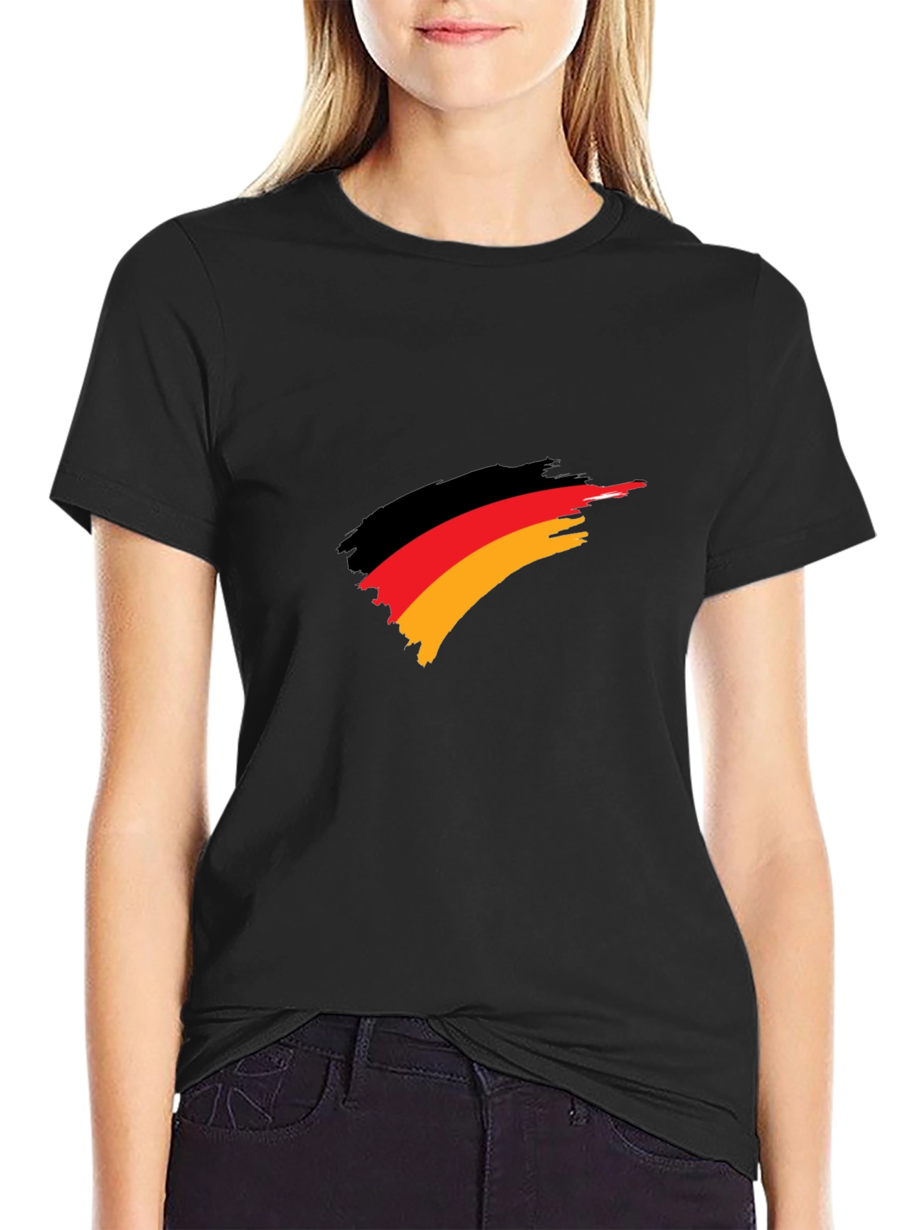 Germany Flag Brush Stroke T-Shirt