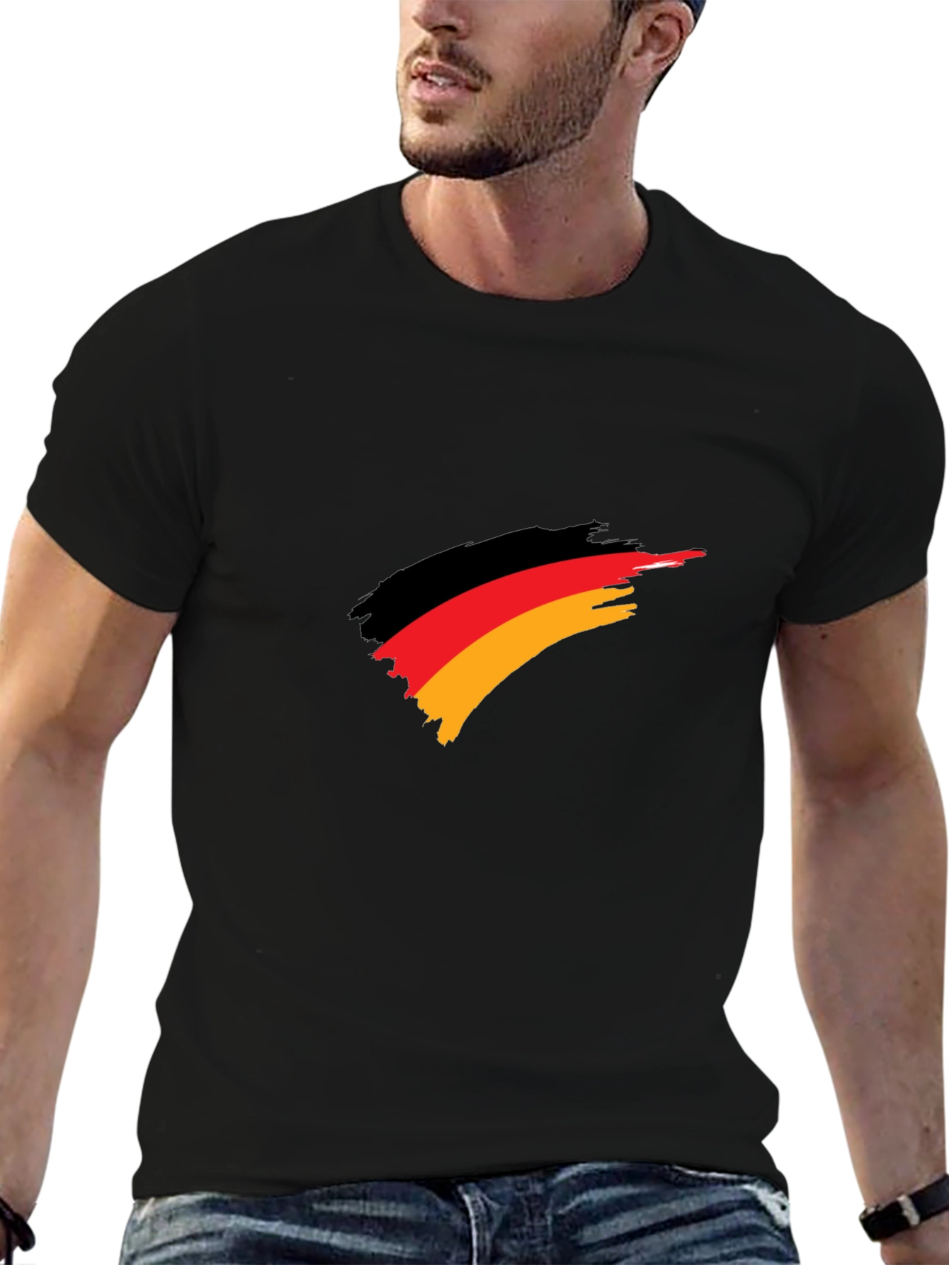 Germany Flag Brush Stroke T-Shirt