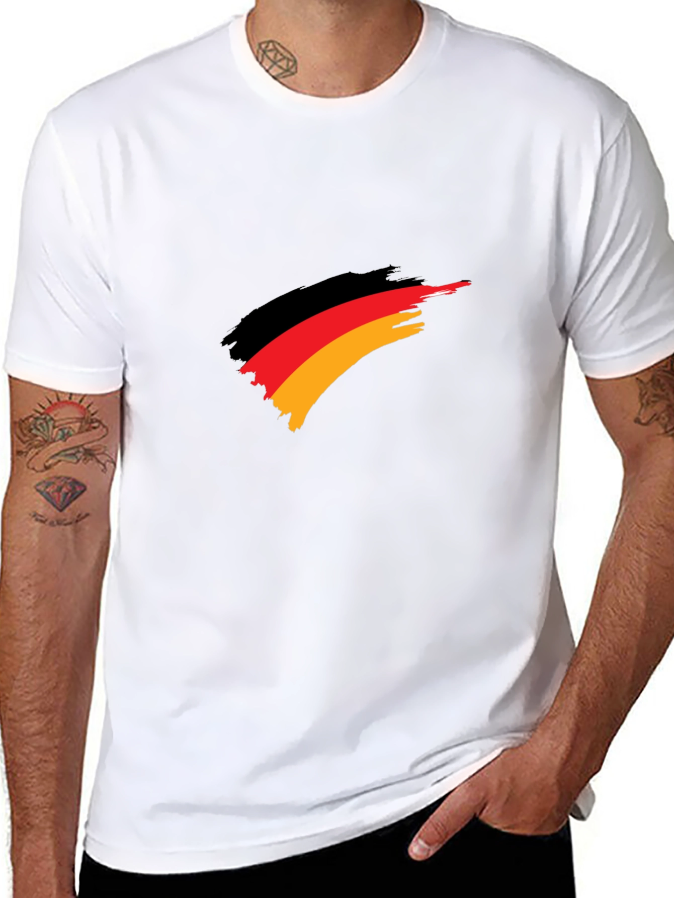 Germany Flag Brush Stroke T-Shirt