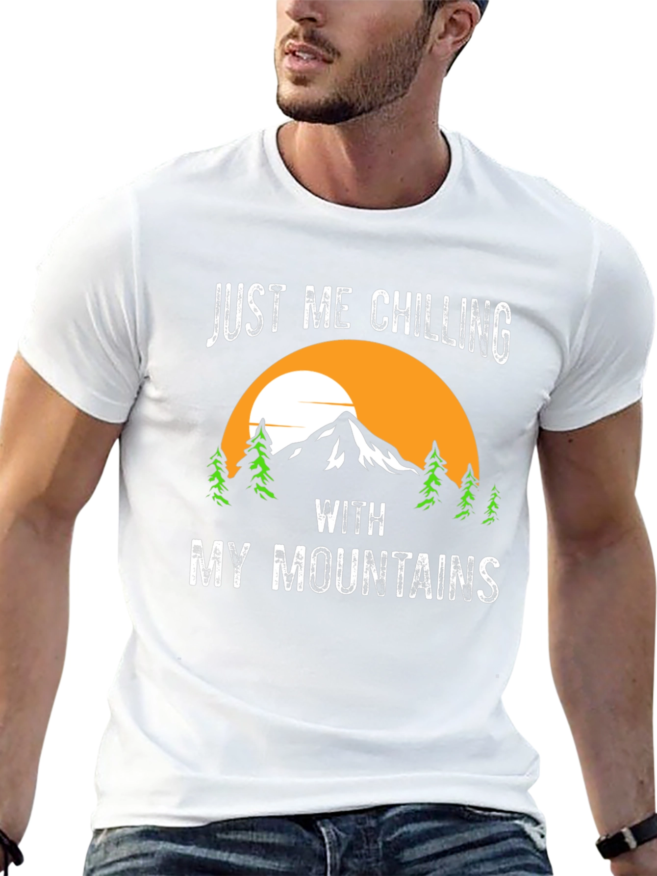 Just Me Chilling With My Mountains T-Shirt