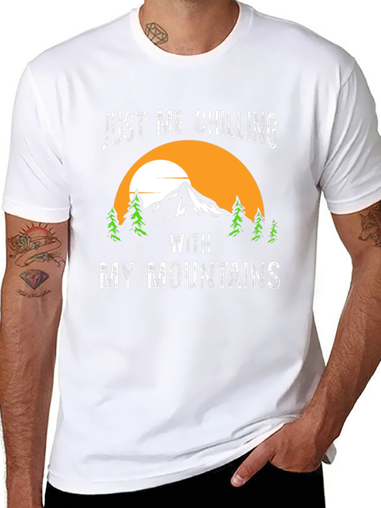 Just Me Chilling With My Mountains T-Shirt