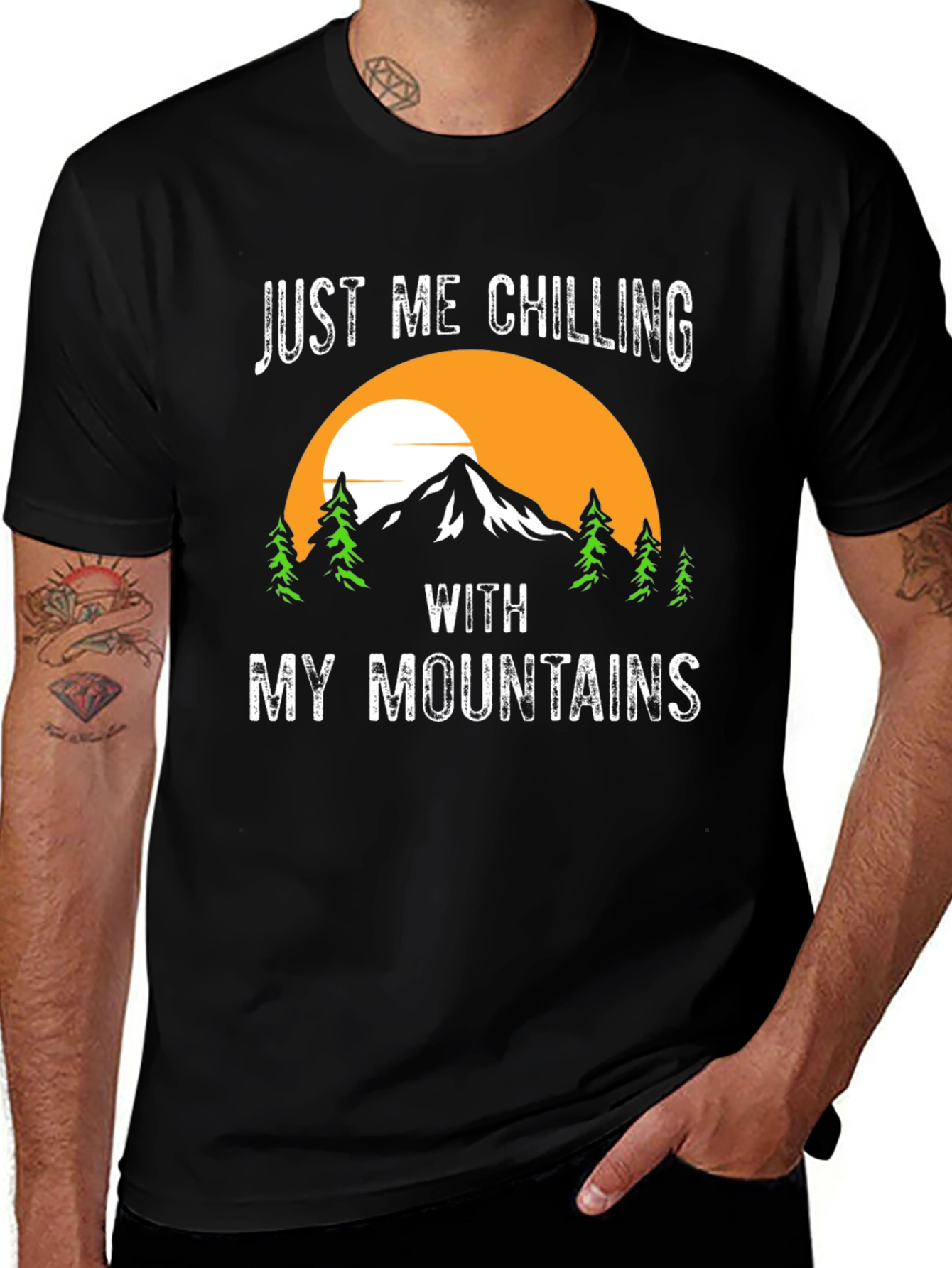 Just Me Chilling With My Mountains T-Shirt