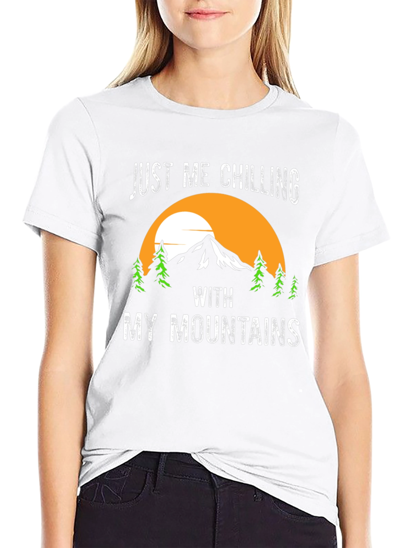 Just Me Chilling With My Mountains T-Shirt