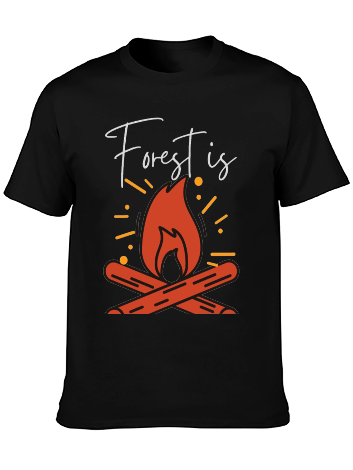 Forest Is Calling Campfire Graphic Tee