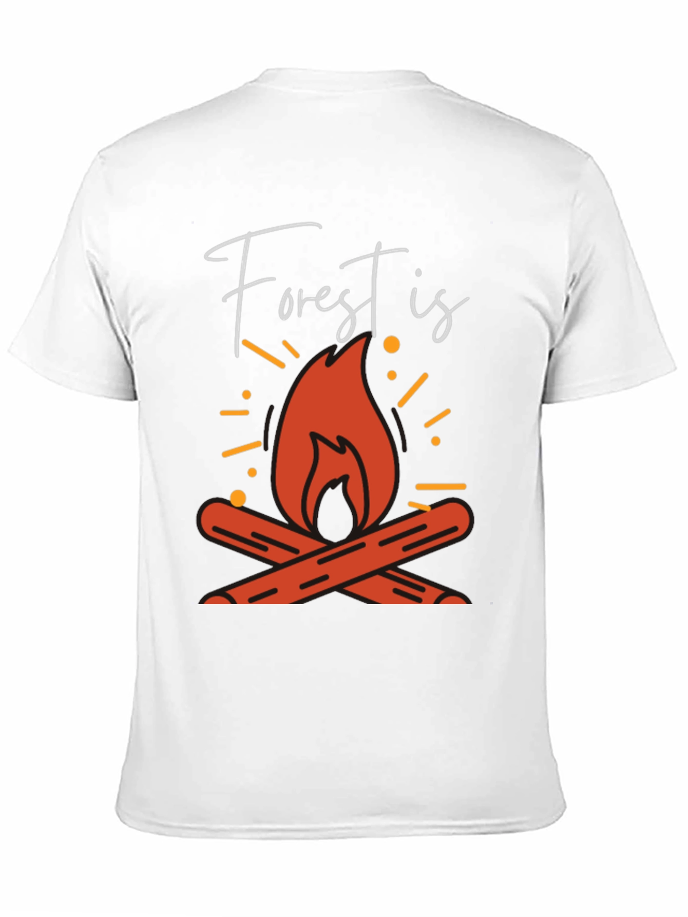 Forest Is Calling Campfire Graphic Tee