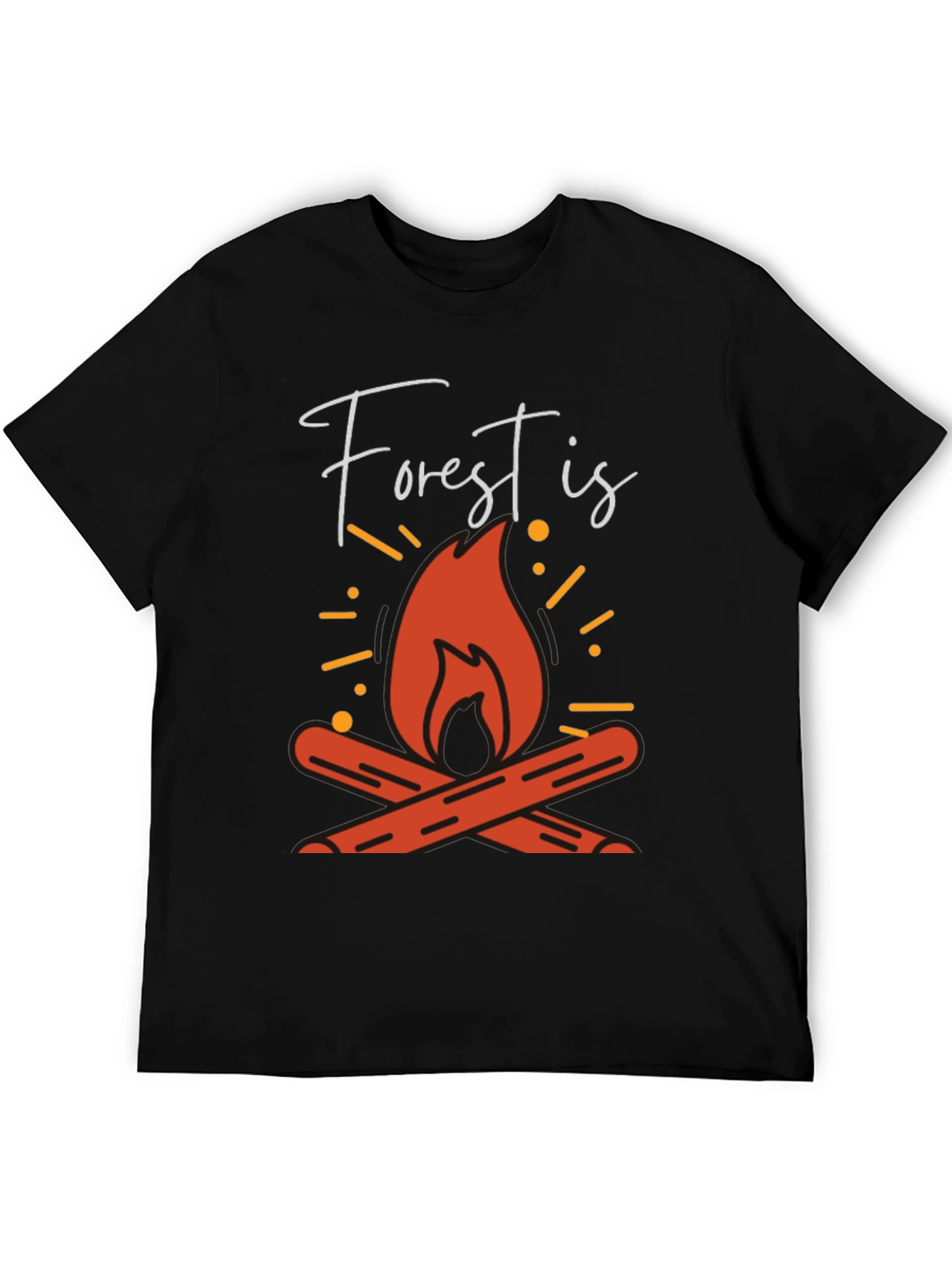 Forest Is Calling Campfire Graphic Tee