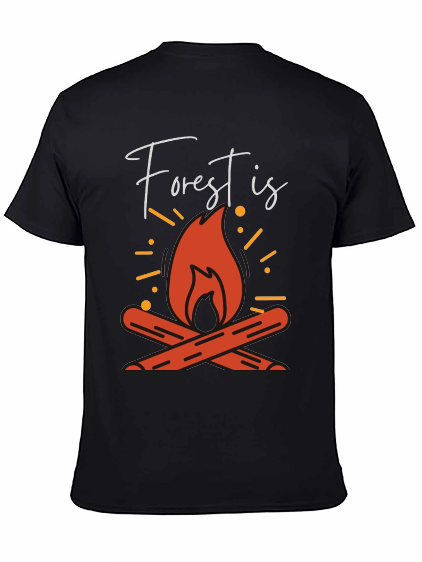 Forest Is Calling Campfire Graphic Tee