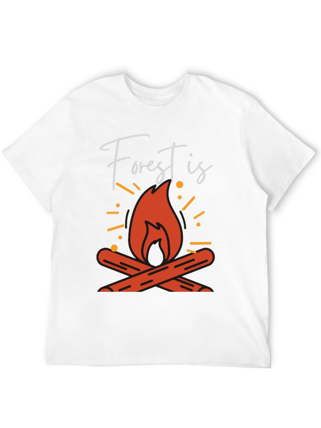 Forest Is Calling Campfire Graphic Tee