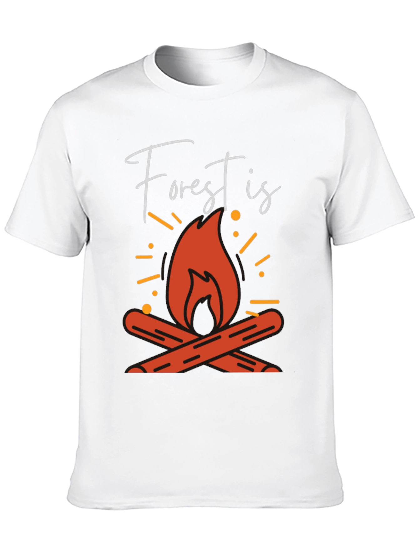 Forest Is Calling Campfire Graphic Tee