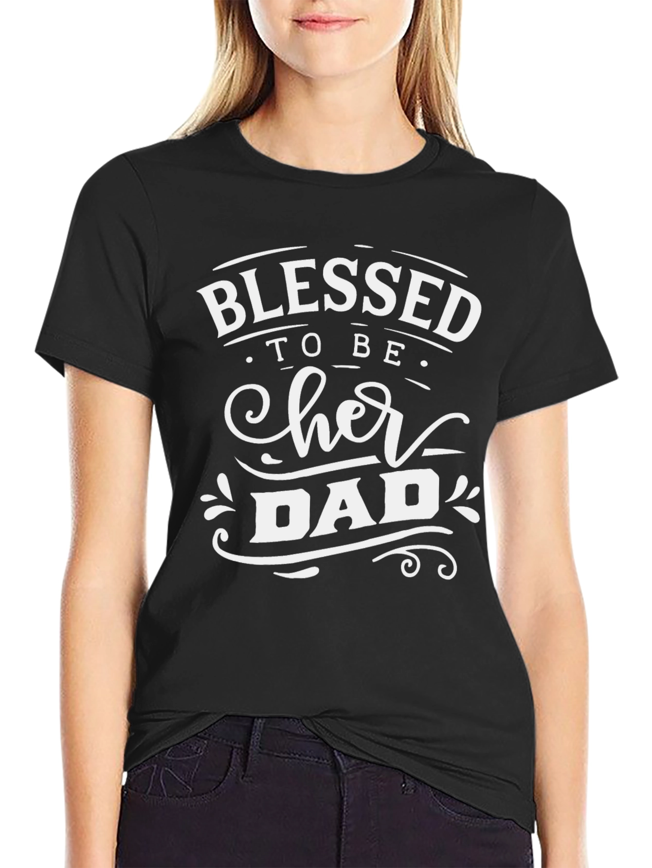 Blessed to Be Her Dad Graphic Tee