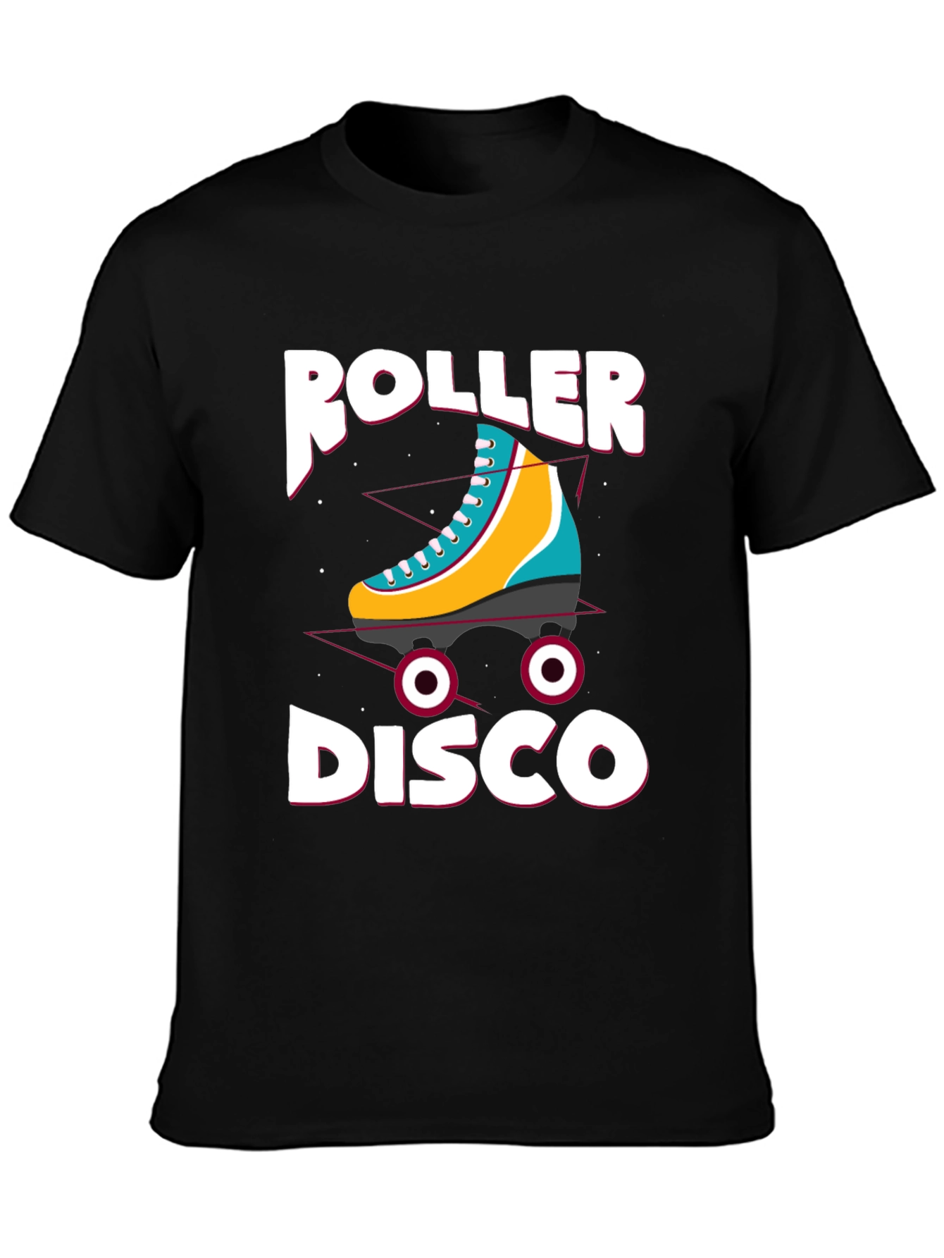 Roller Disco Graphic T-Shirt - Retro Skate Party Tee