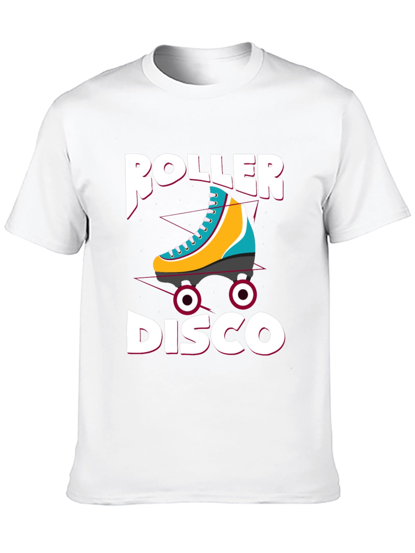 Roller Disco Graphic T-Shirt - Retro Skate Party Tee