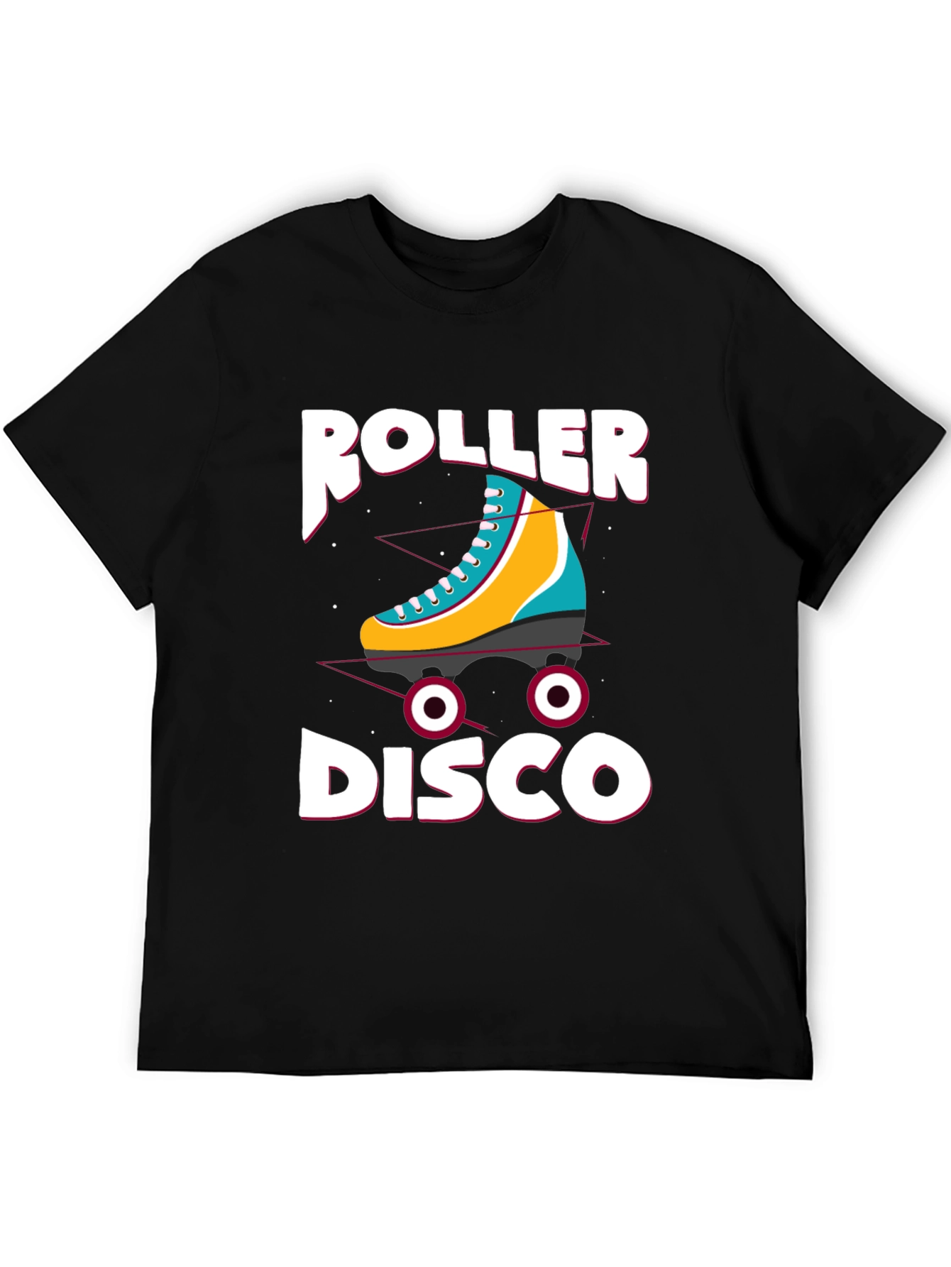 Roller Disco Graphic T-Shirt - Retro Skate Party Tee