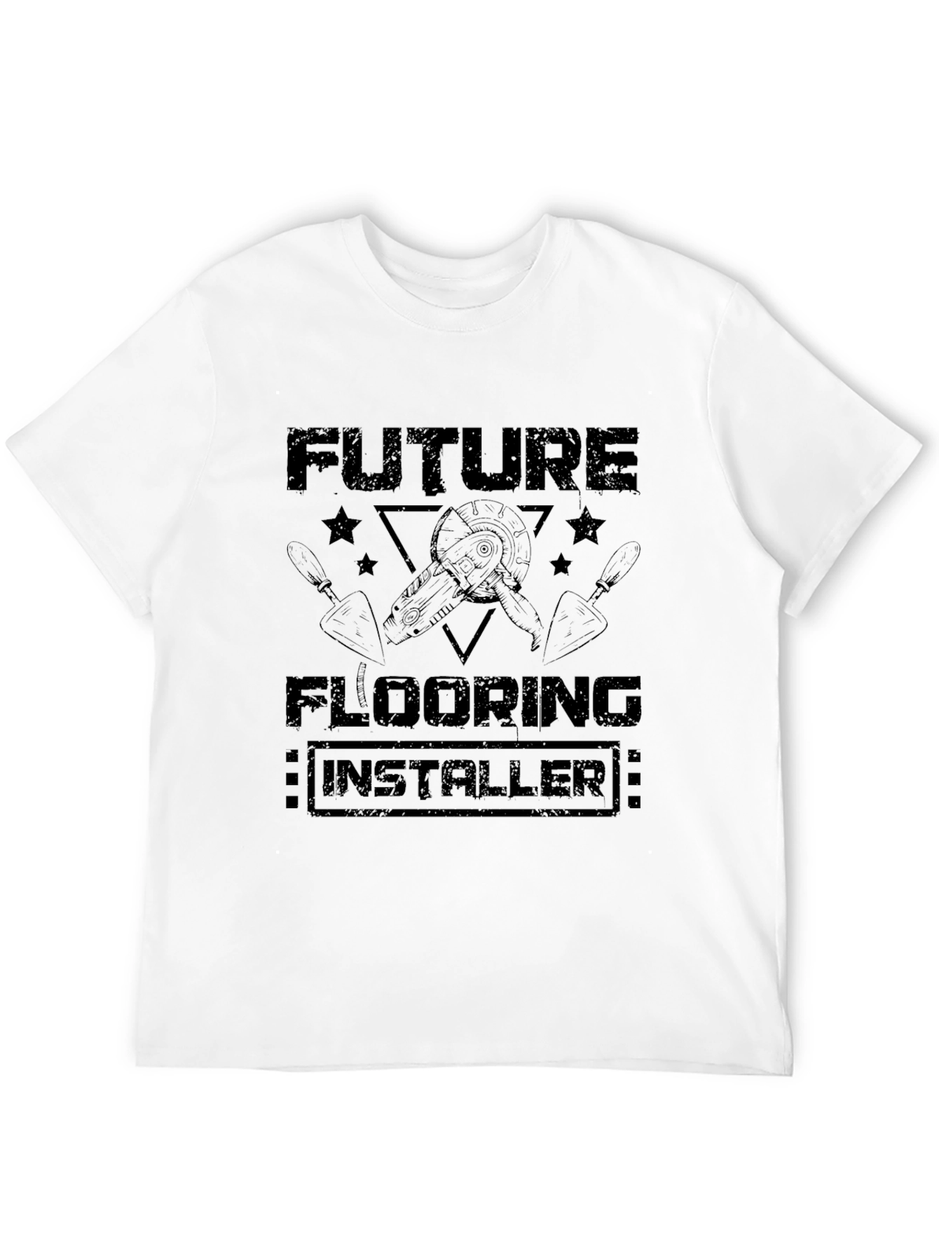 Future Flooring Installer T-Shirt - Black Graphic Tee