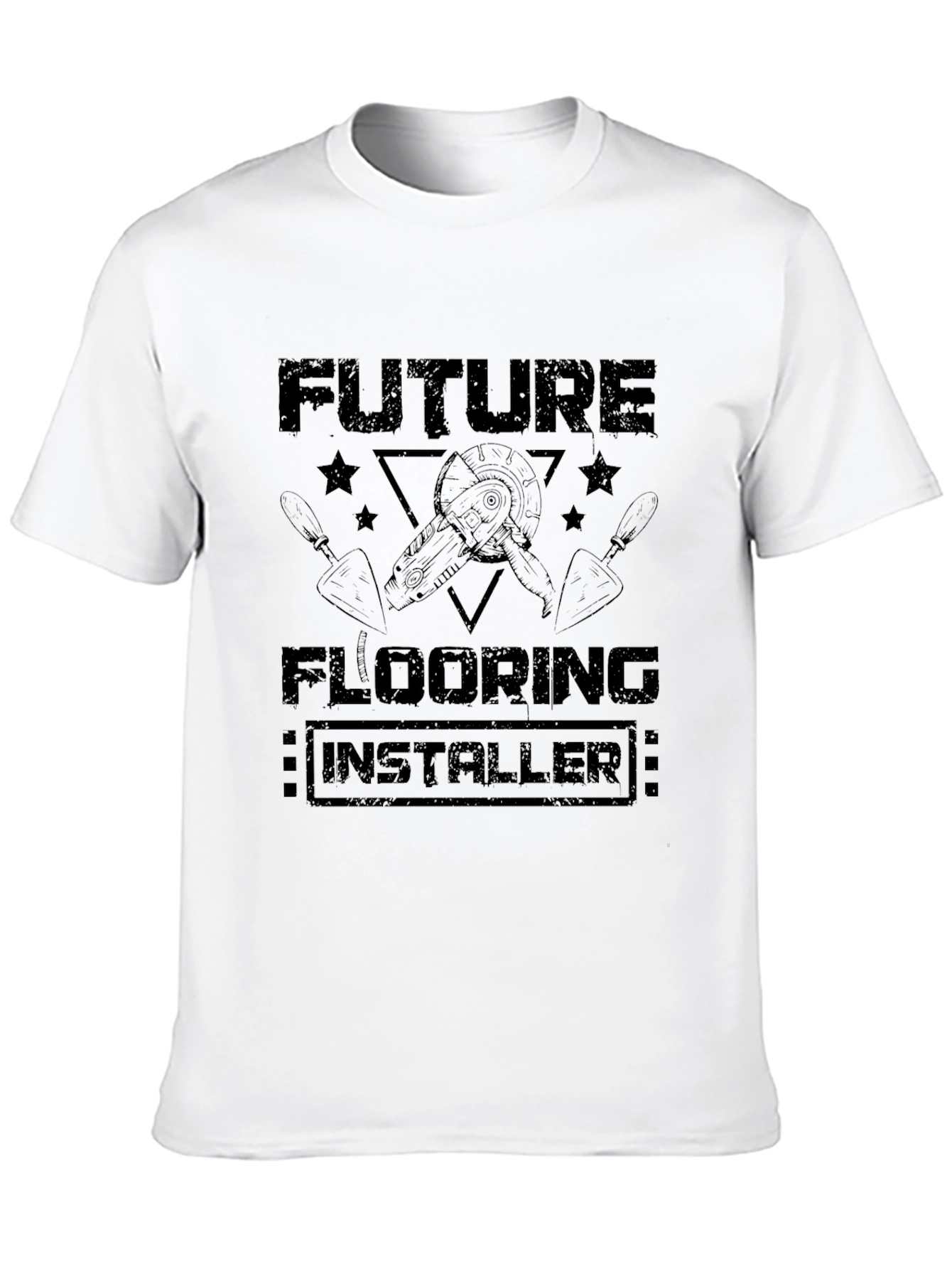 Future Flooring Installer T-Shirt - Black Graphic Tee