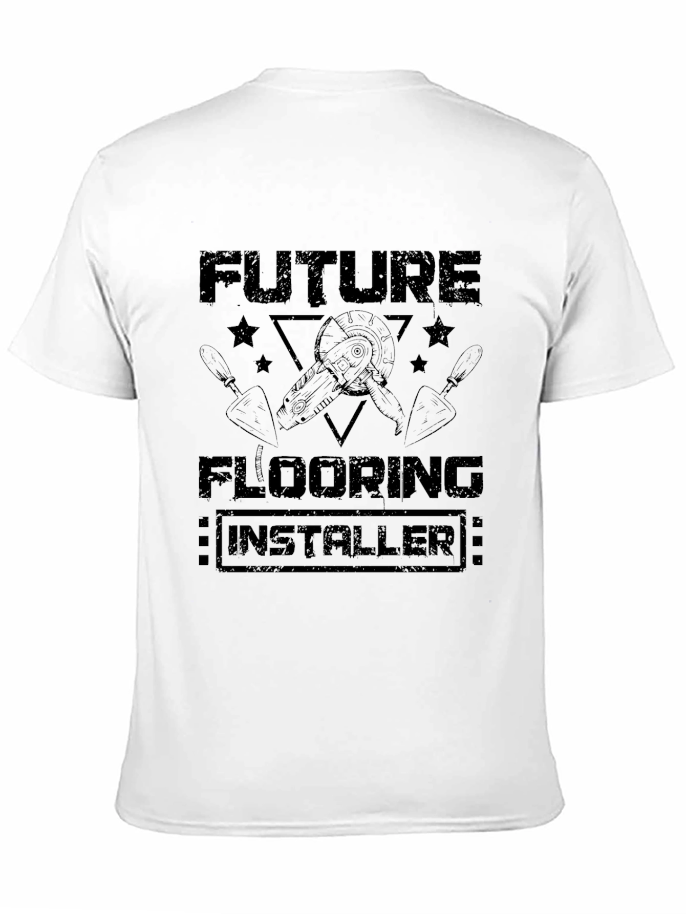 Future Flooring Installer T-Shirt - Black Graphic Tee