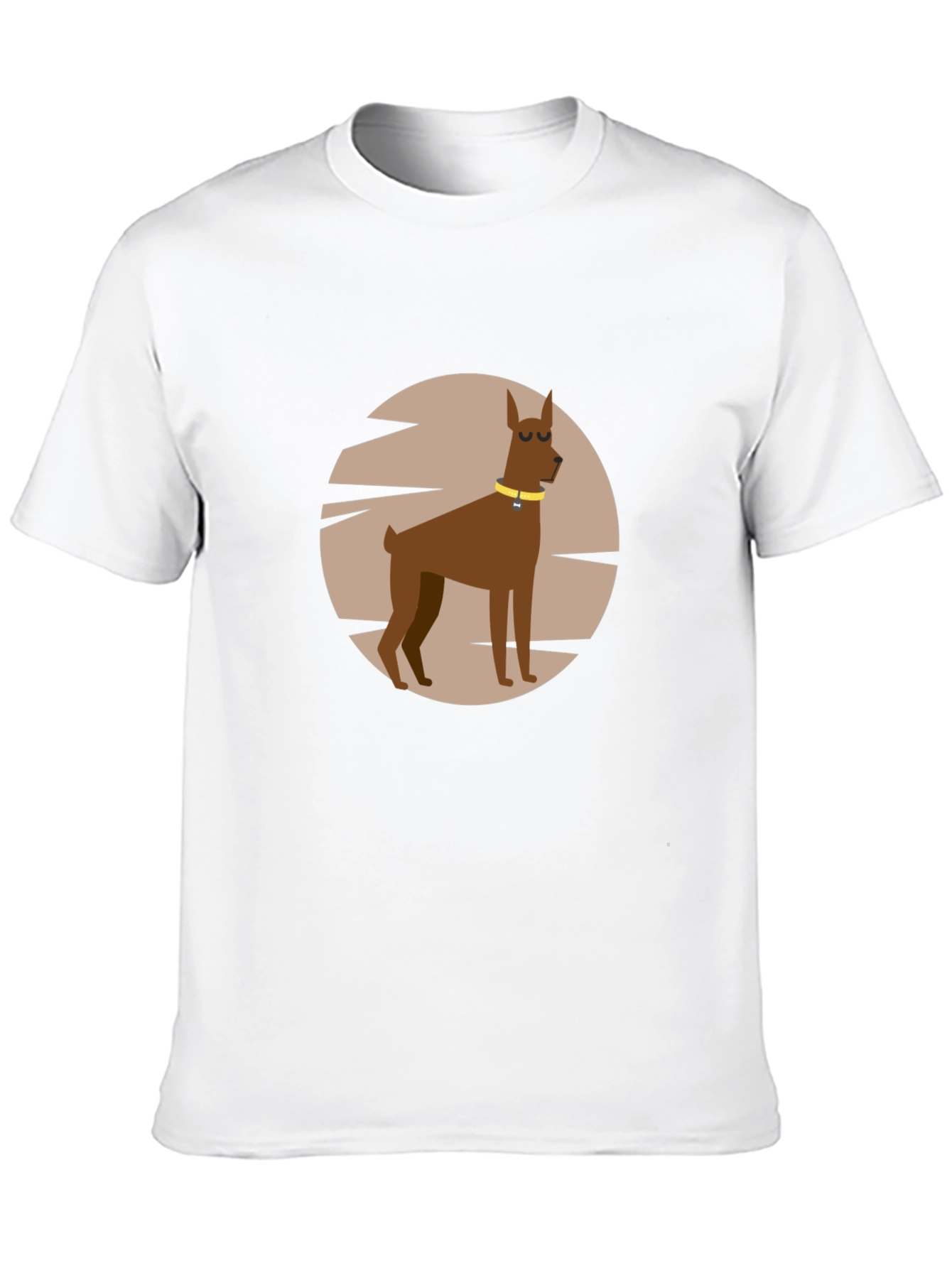 Dog Graphic Print Black T-Shirt