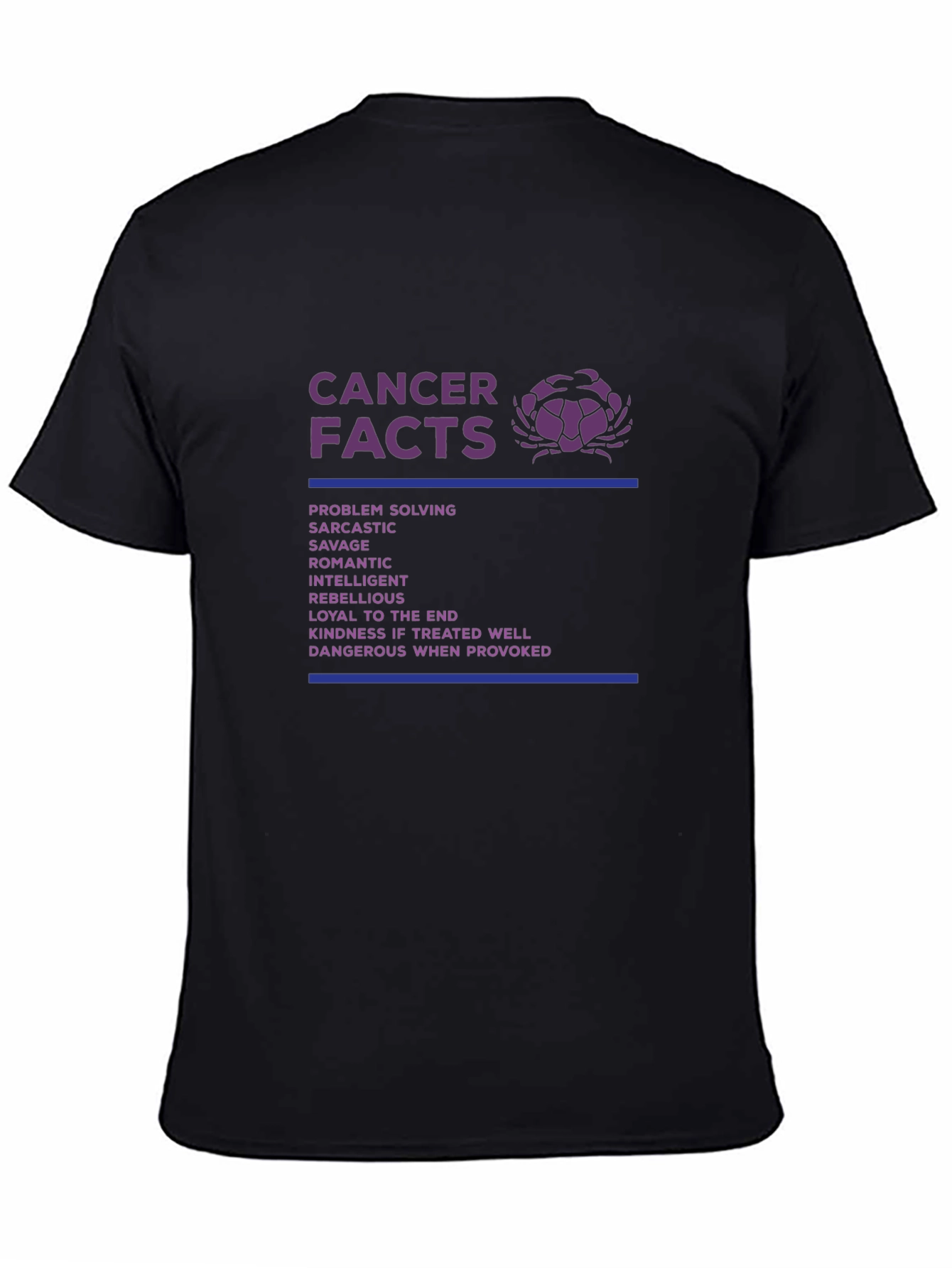 Cancer Zodiac Facts Graphic T-Shirt