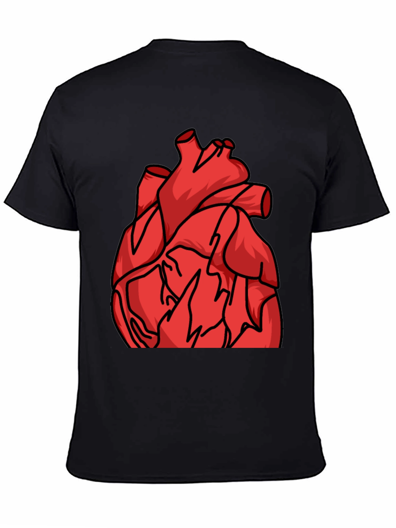 Anatomical Heart Graphic Tee - Bold Statement Shirt