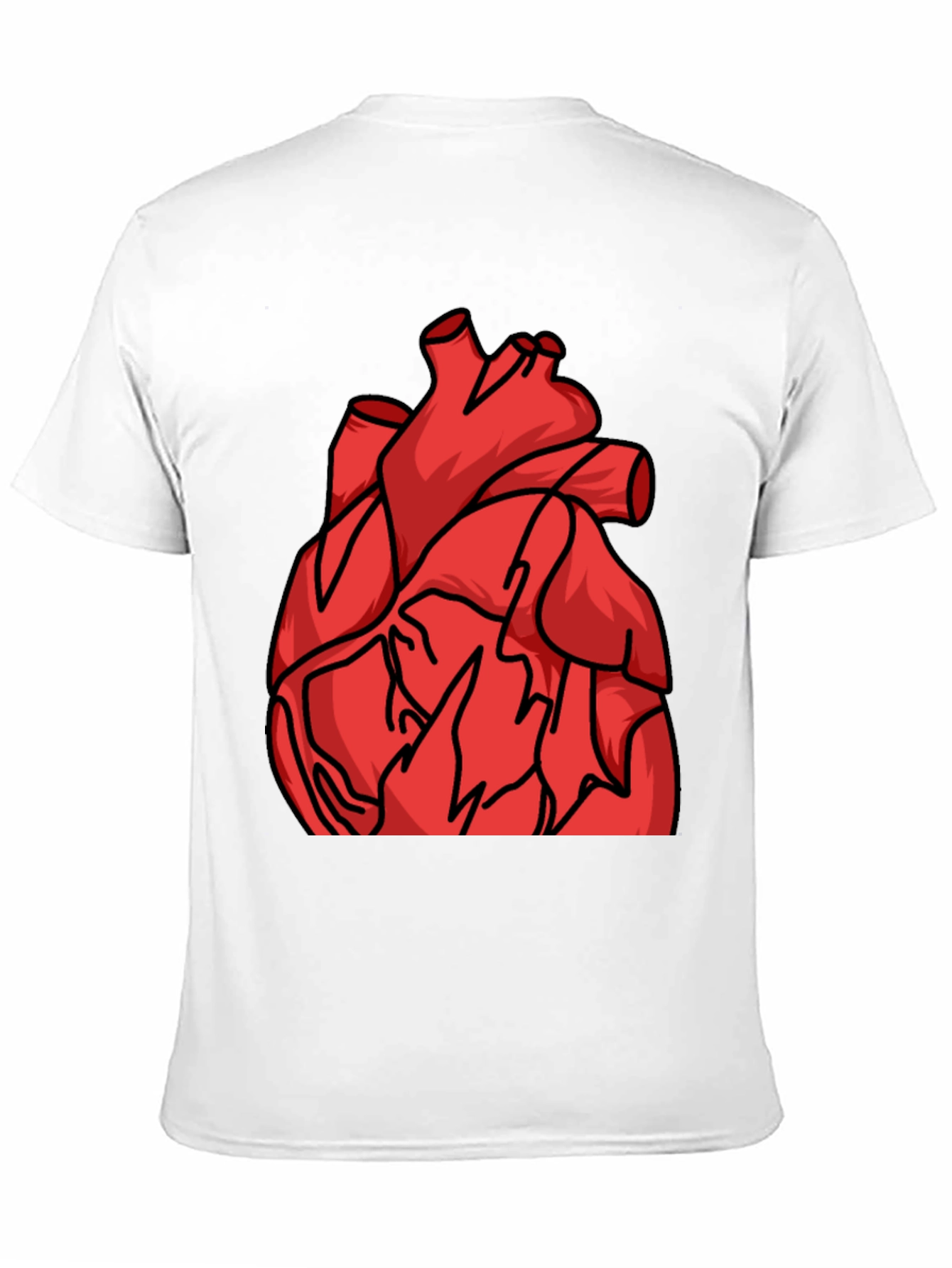 Anatomical Heart Graphic Tee - Bold Statement Shirt