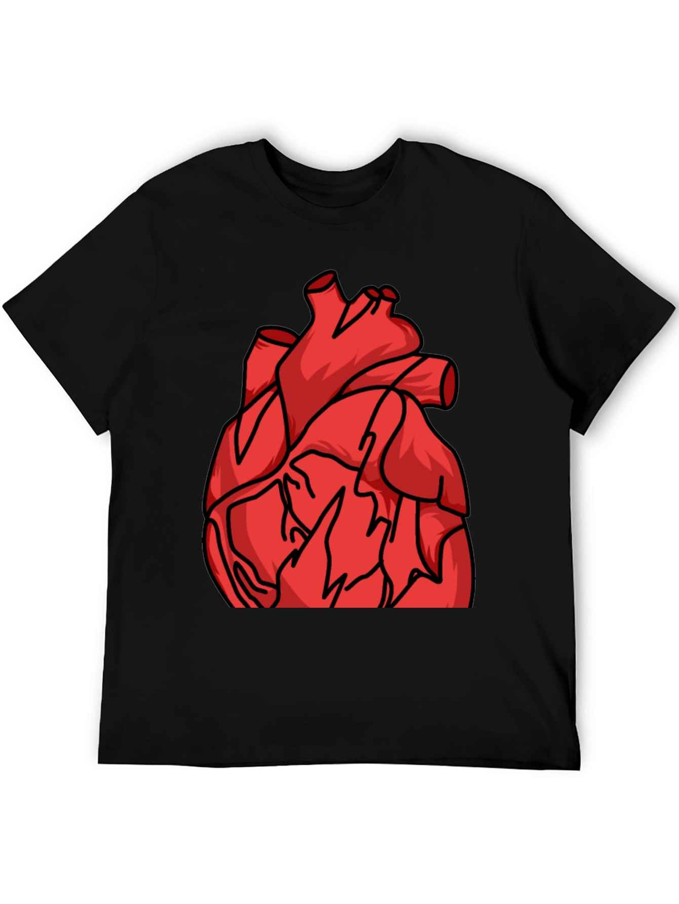 Anatomical Heart Graphic Tee - Bold Statement Shirt