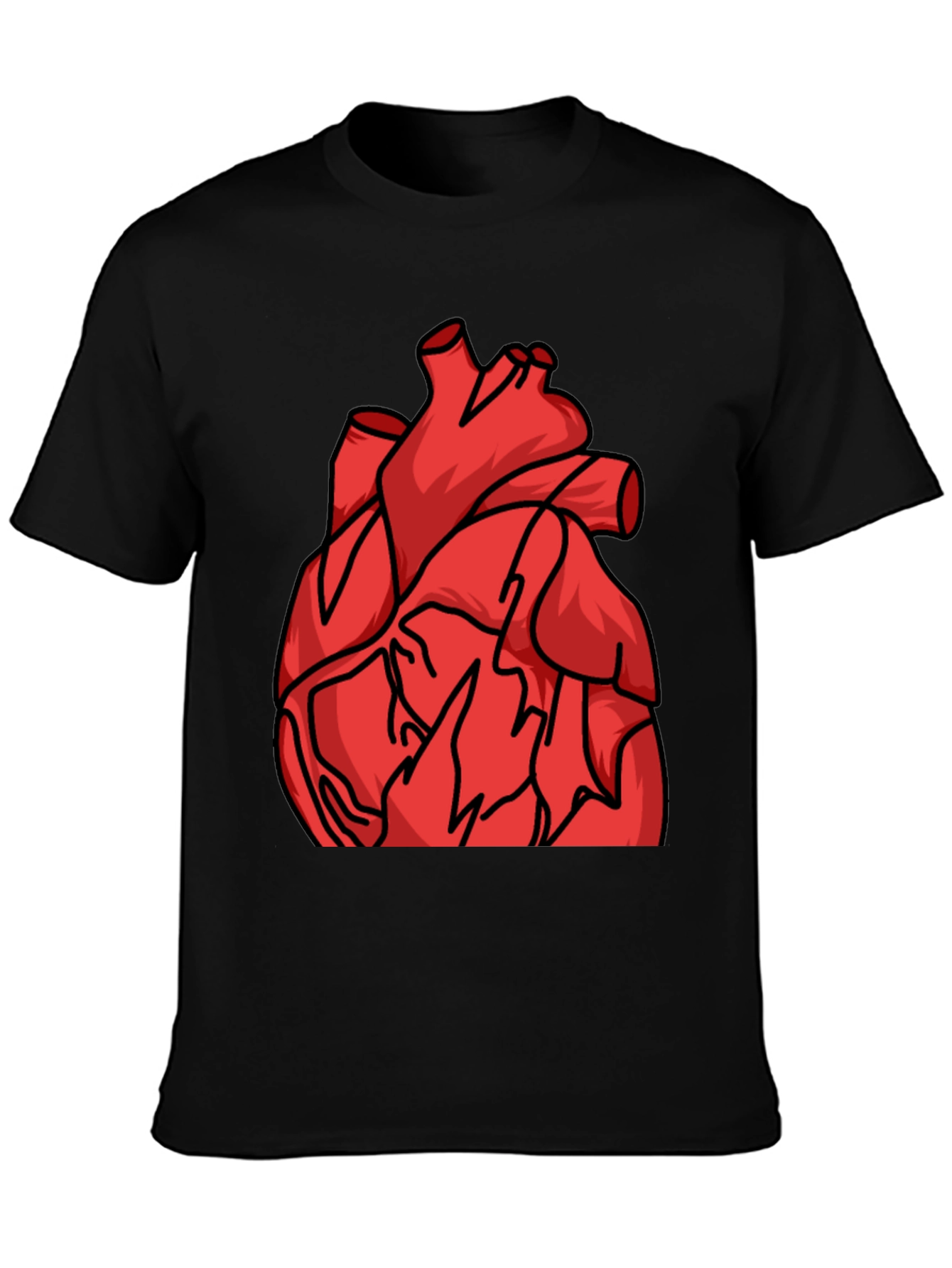 Anatomical Heart Graphic Tee - Bold Statement Shirt