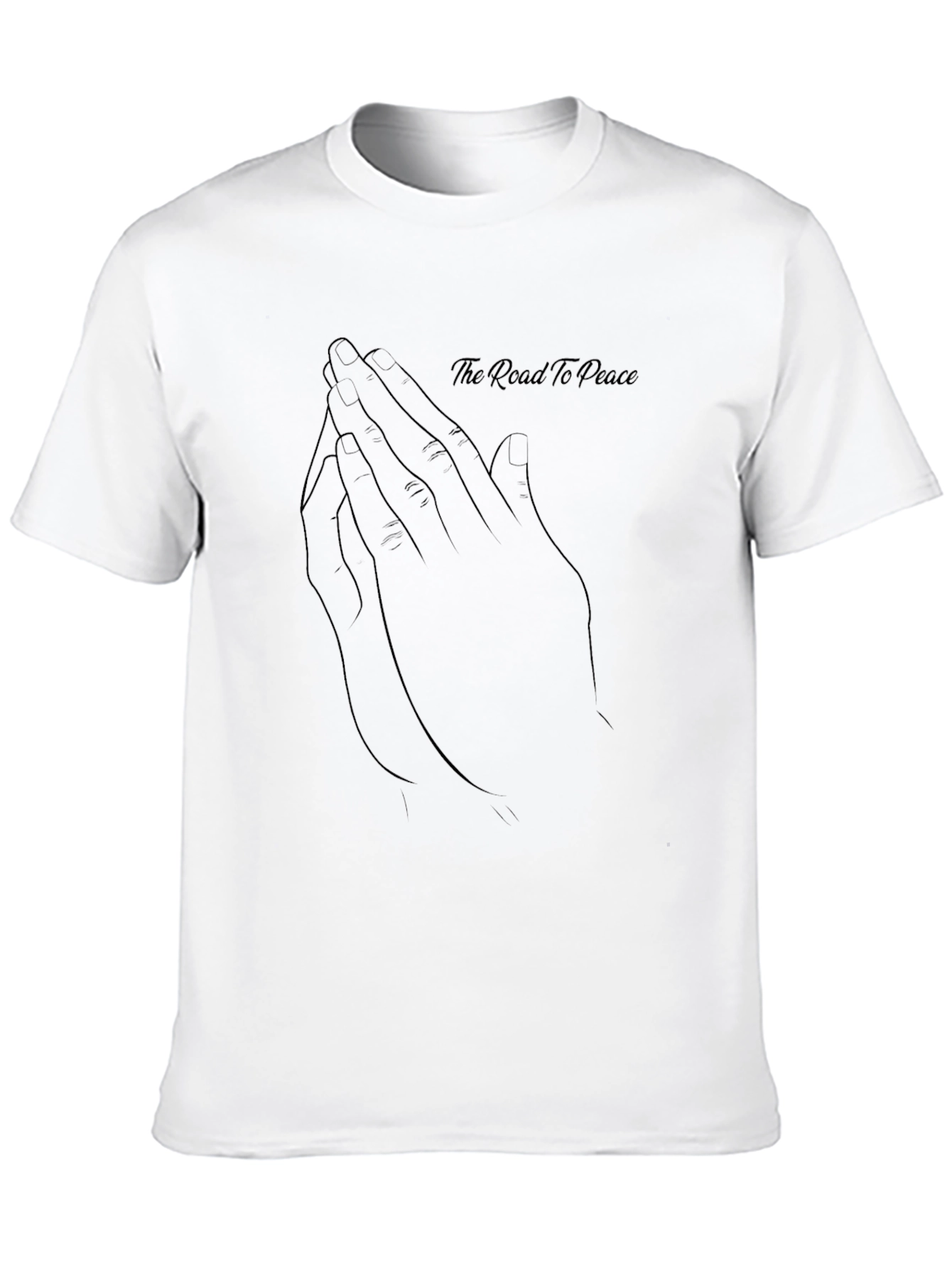 The Road to Peace Black Graphic Tee